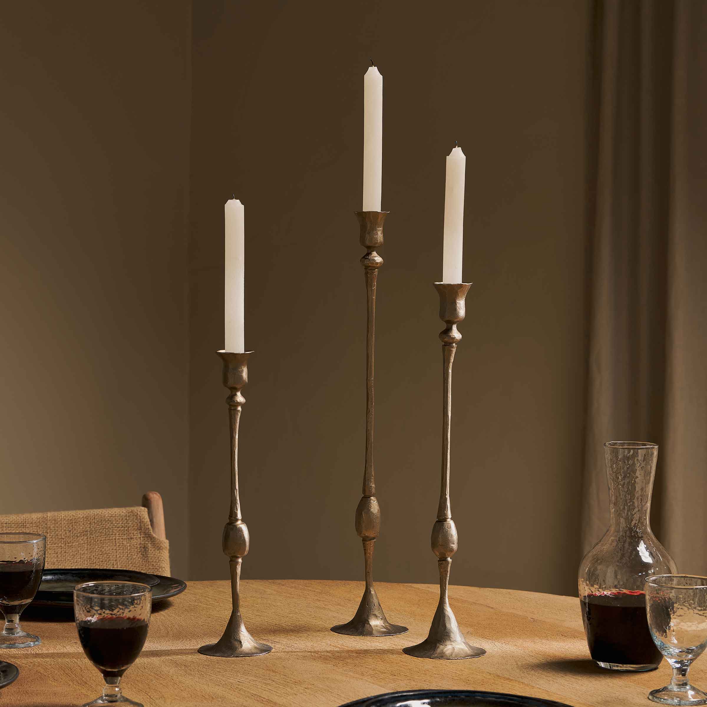 Chaipat Antique Brass Candlesticks