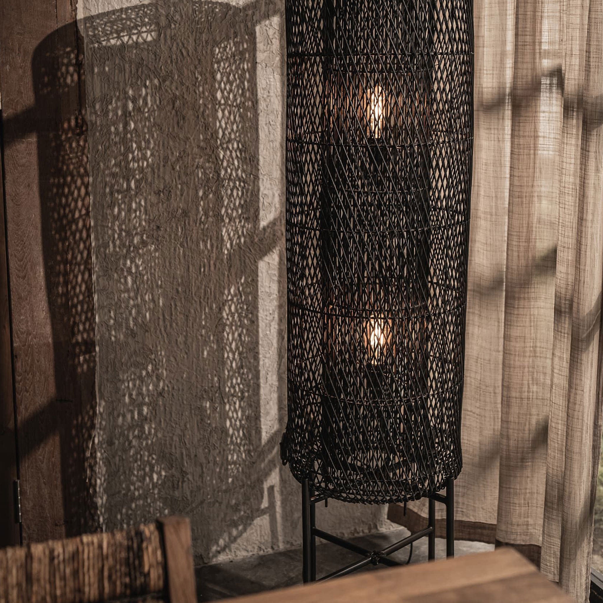 Chunk Standing Lamp Charcoal