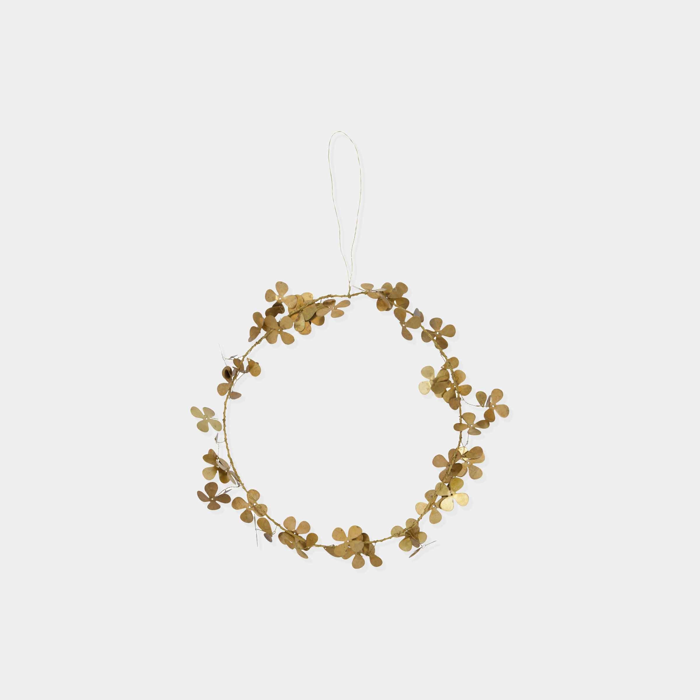 Clover Brass Wreath