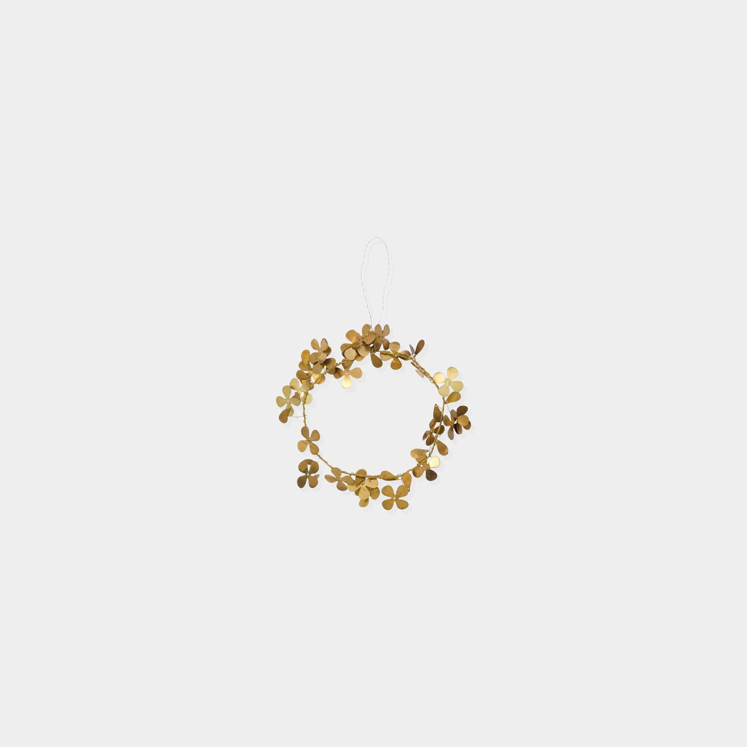Clover Brass Wreath
