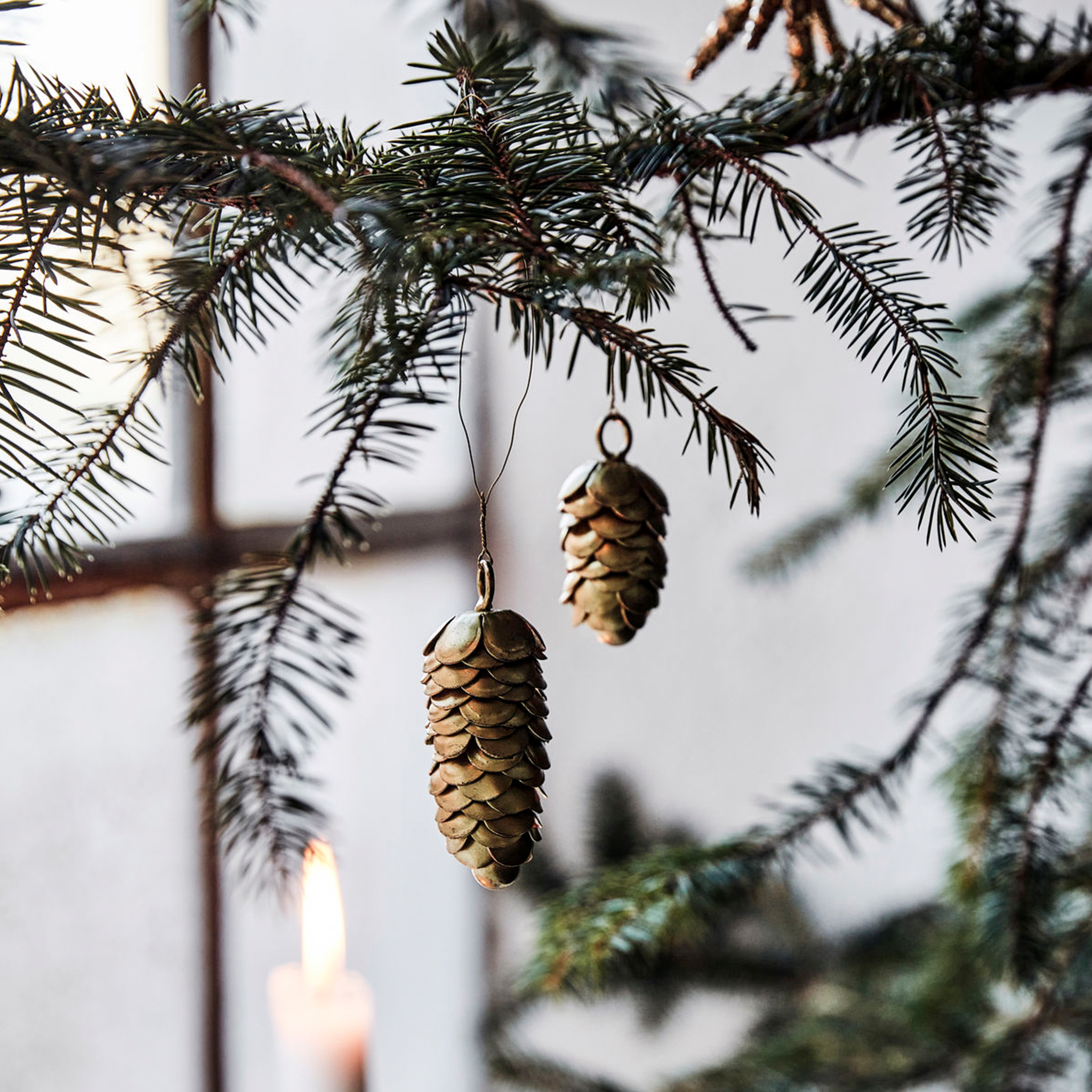 Cone Tree Decorations | Set of 2