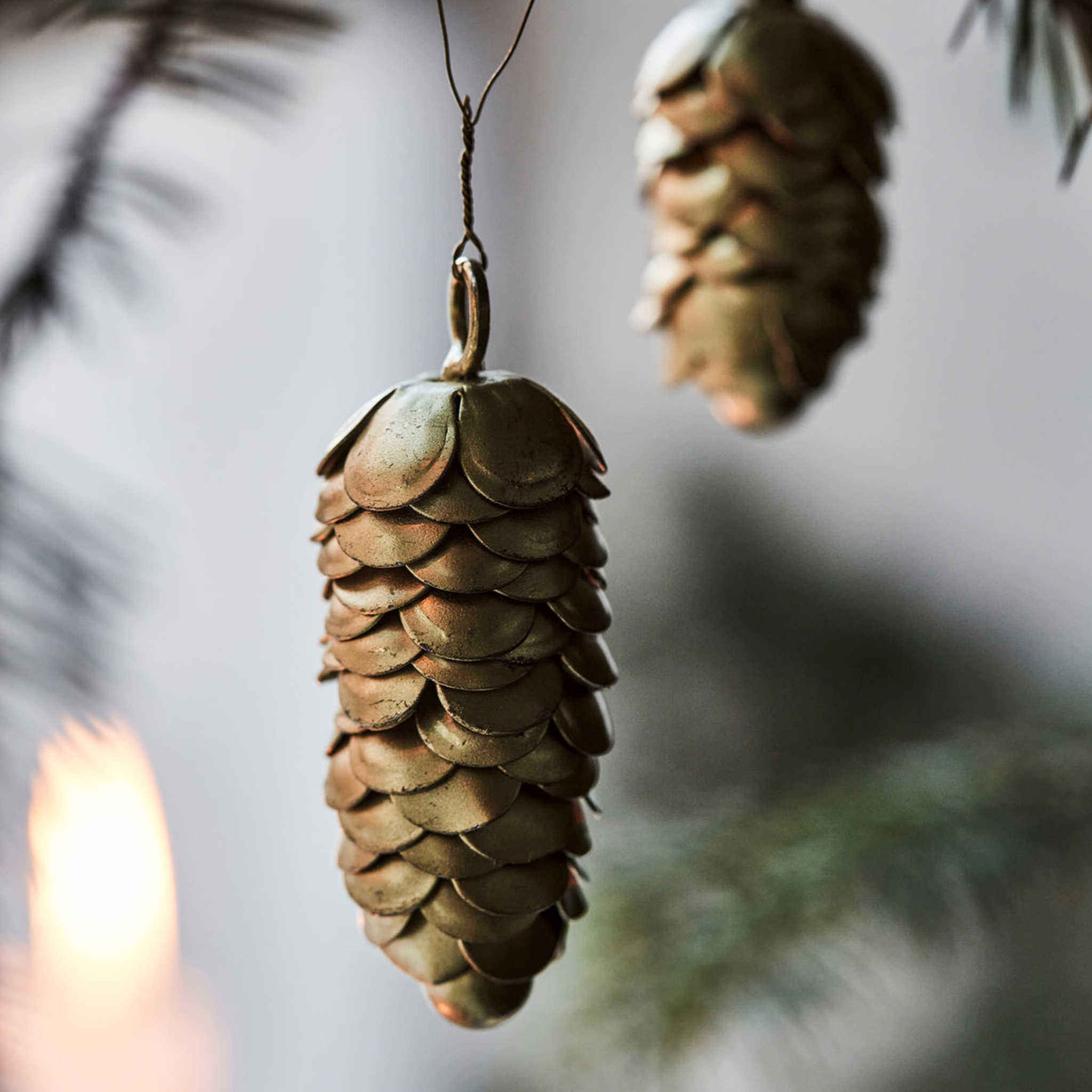 Cone Tree Decorations | Set of 2