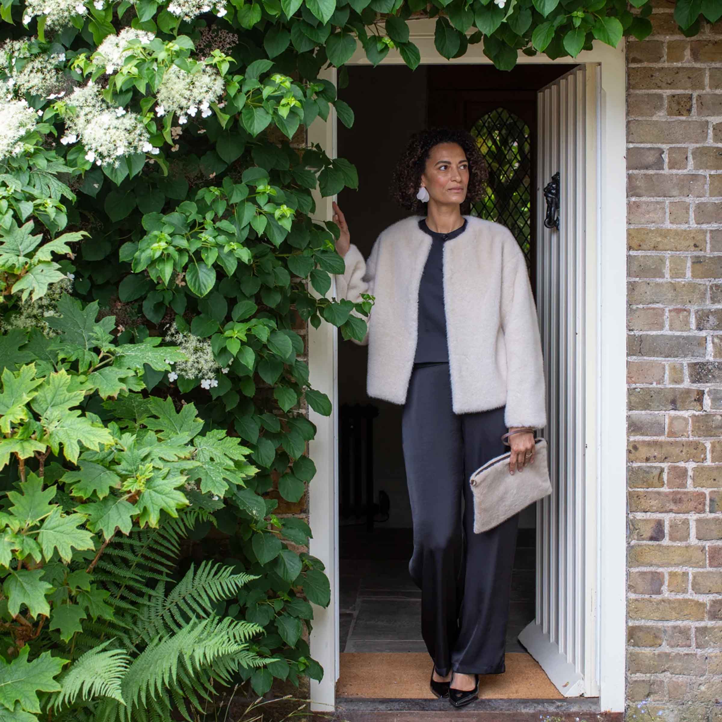 Delilah Coat | Bone White