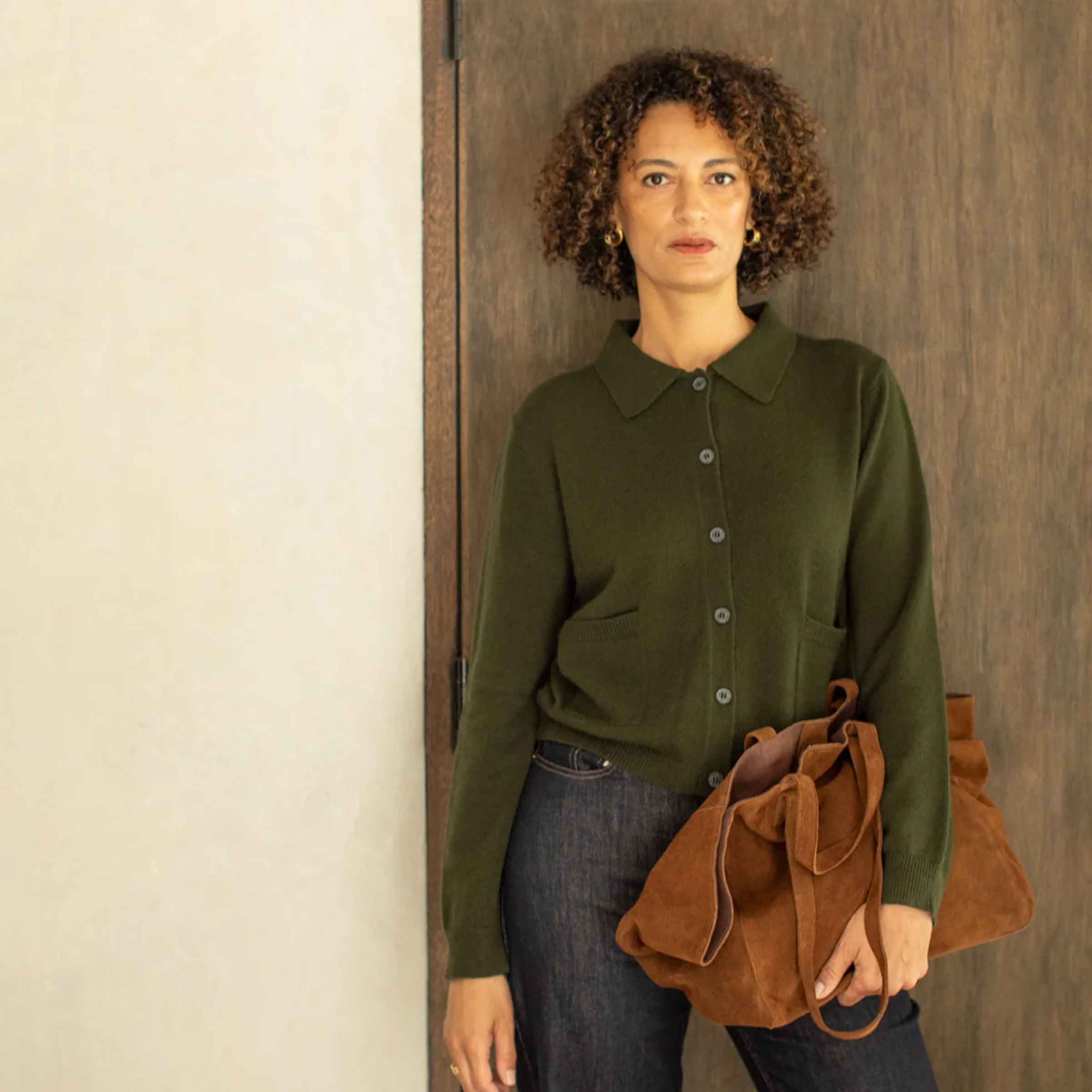 Eden Cardigan | Dark Olive