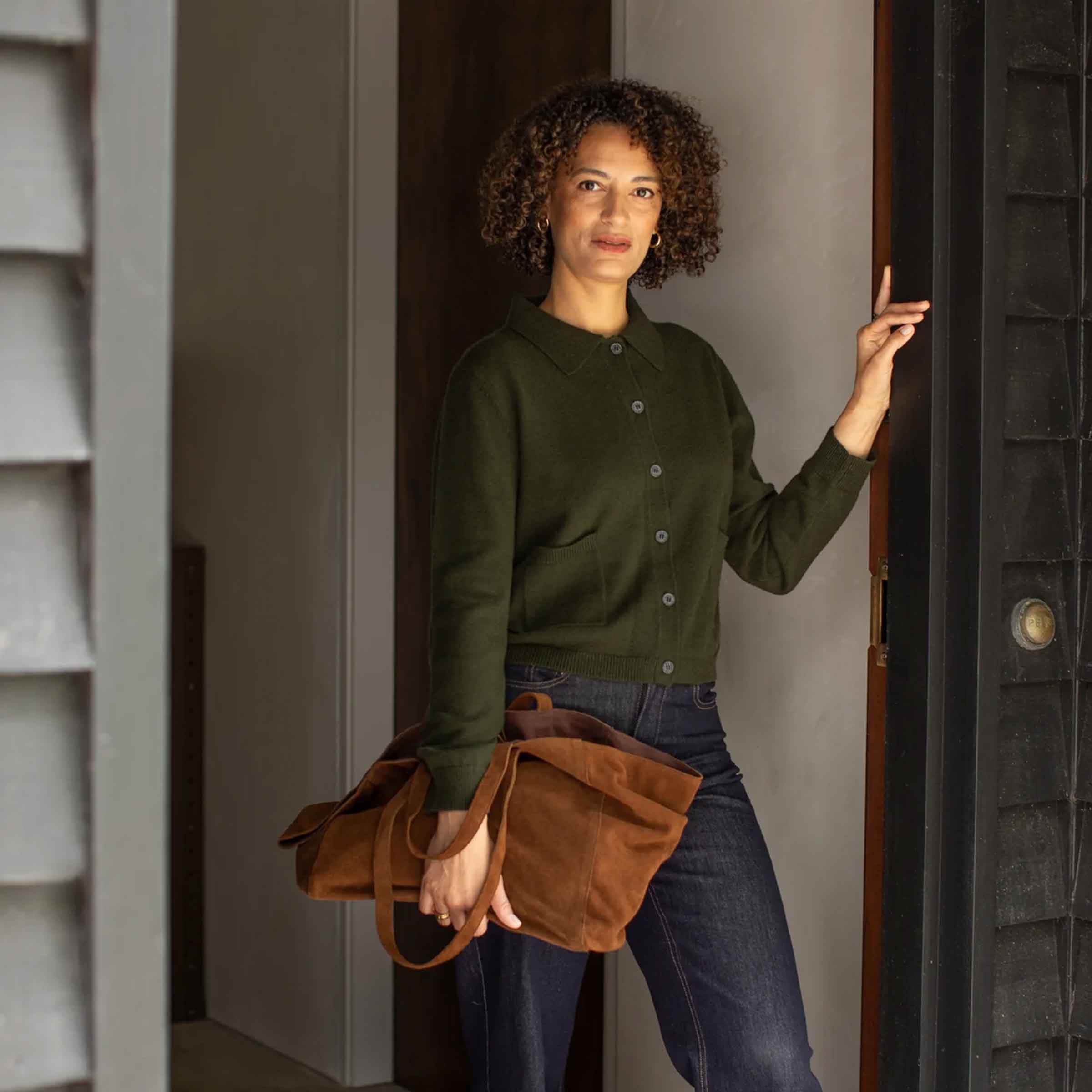 Eden Cardigan | Dark Olive