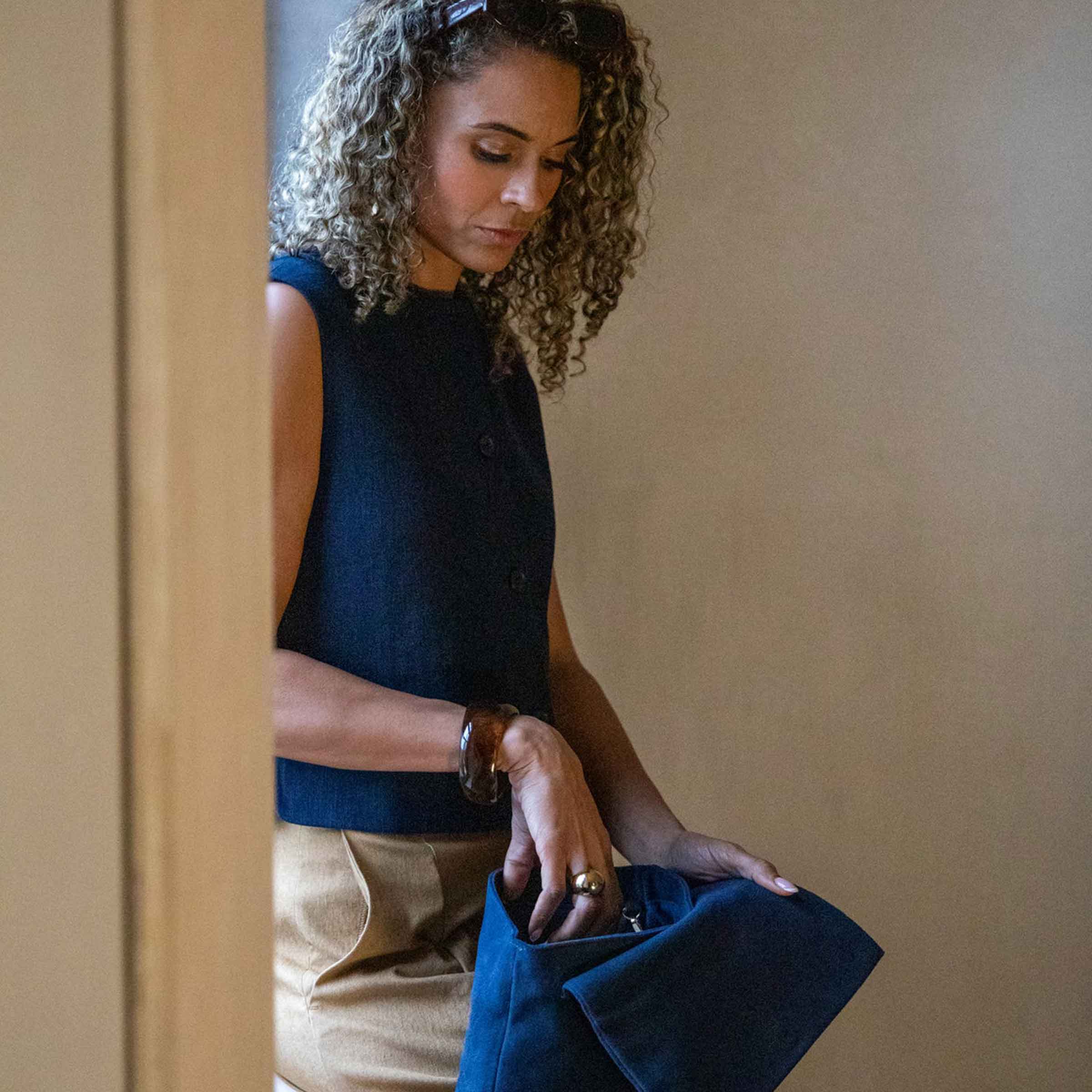 Ellie Waistcoat | Navy