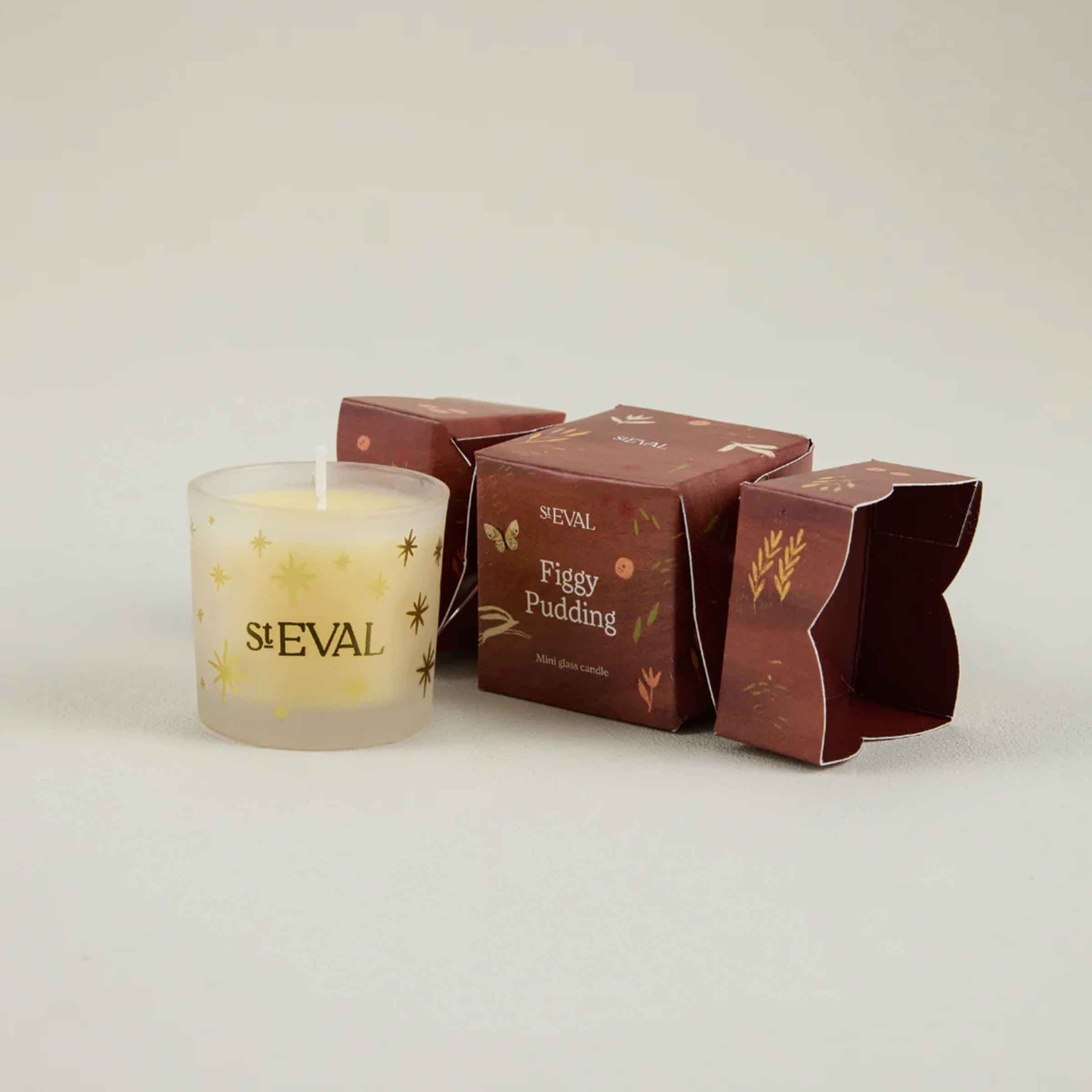 Figgy Pudding Christmas Cracker – Mini Candle Gift with Festive Scent