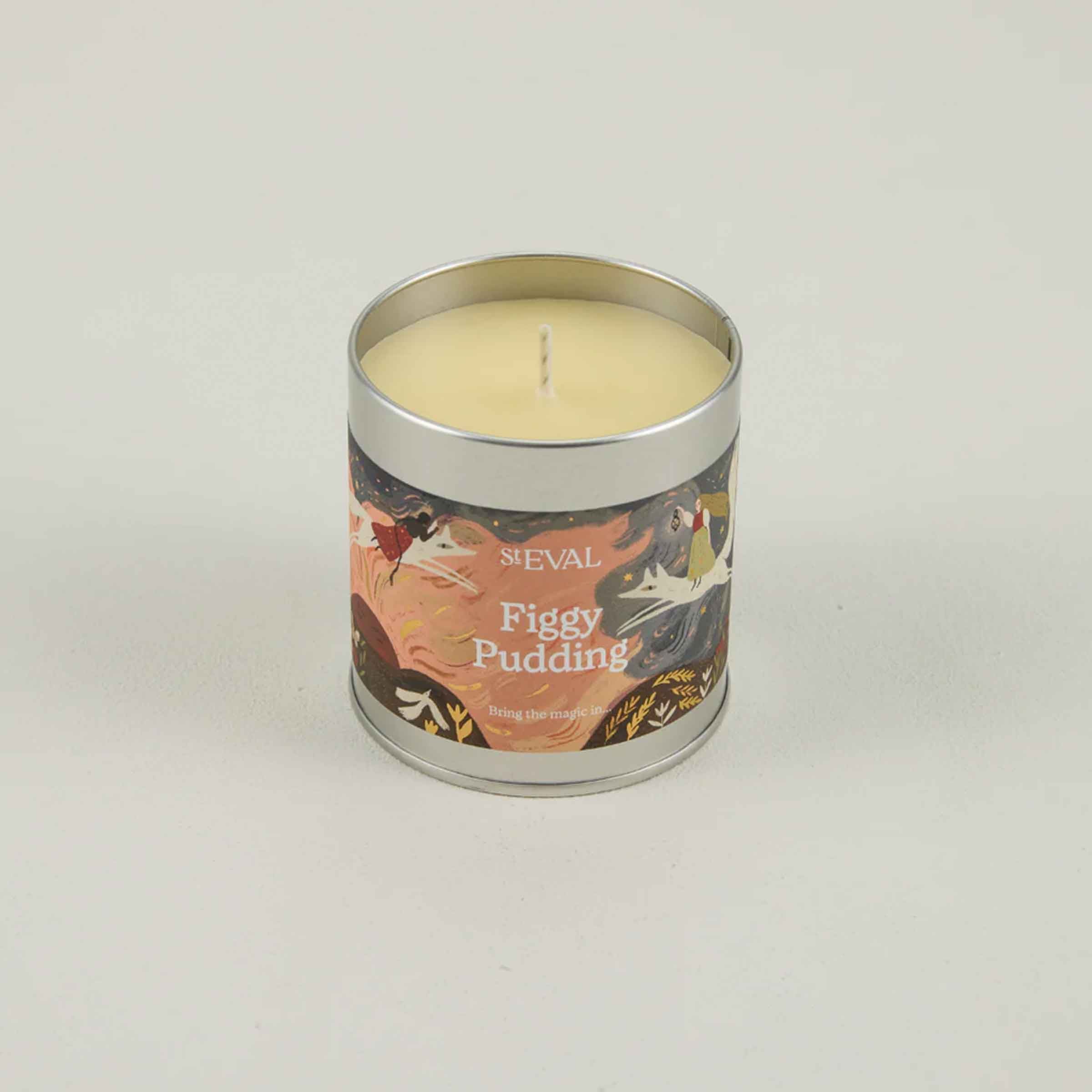 Figgy Pudding Scented Christmas Tin Candle