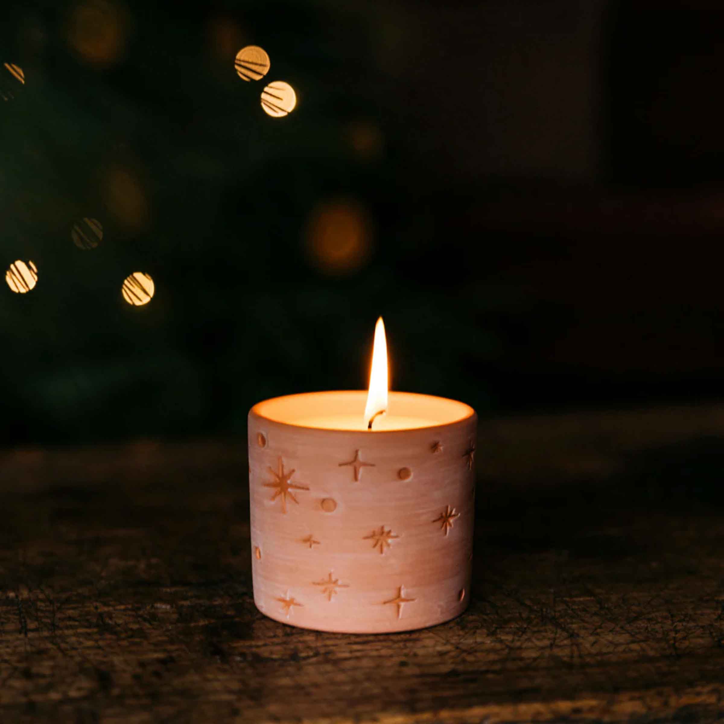 Figgy Pudding Star Gazy Pot Candle