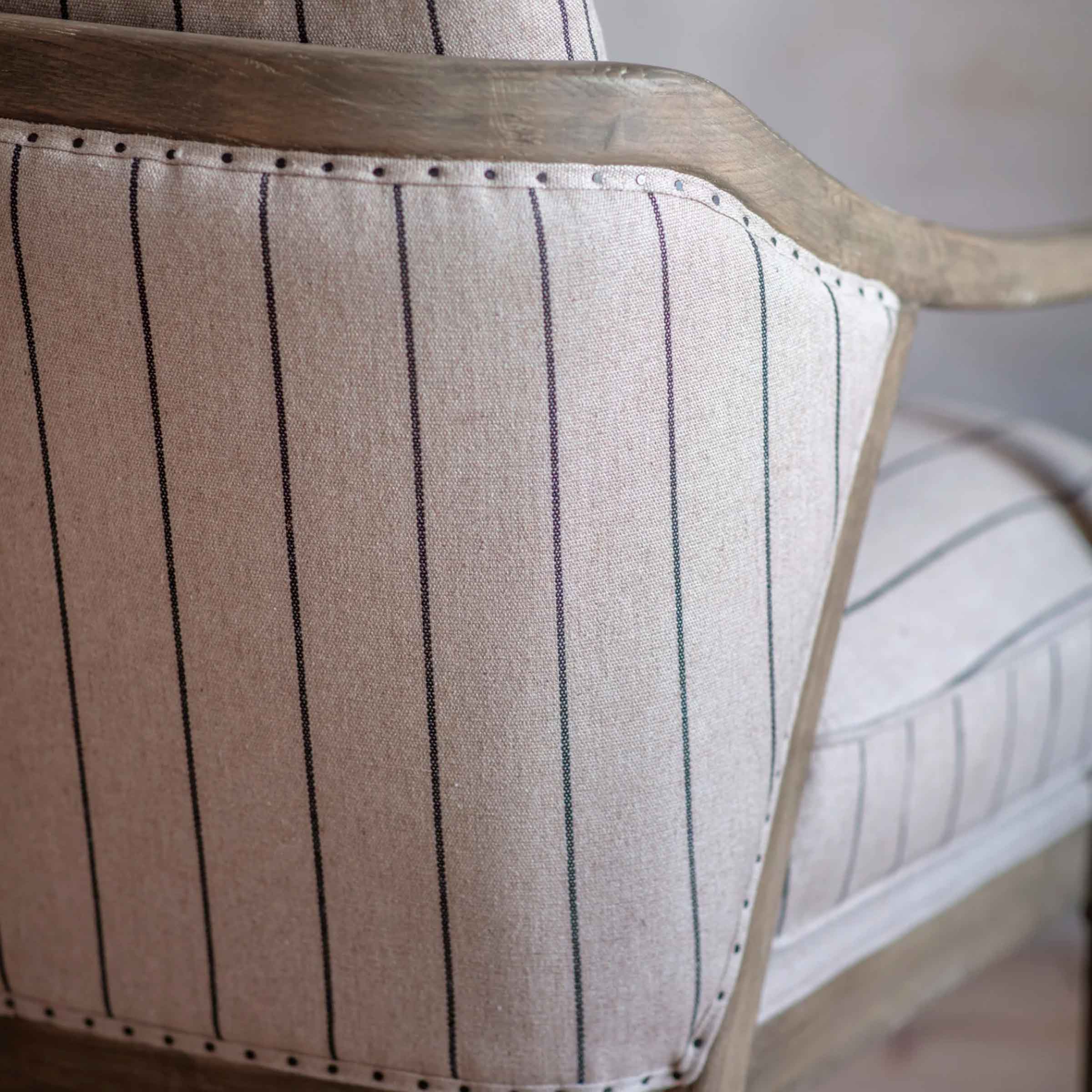 Flores Striped Armchair
