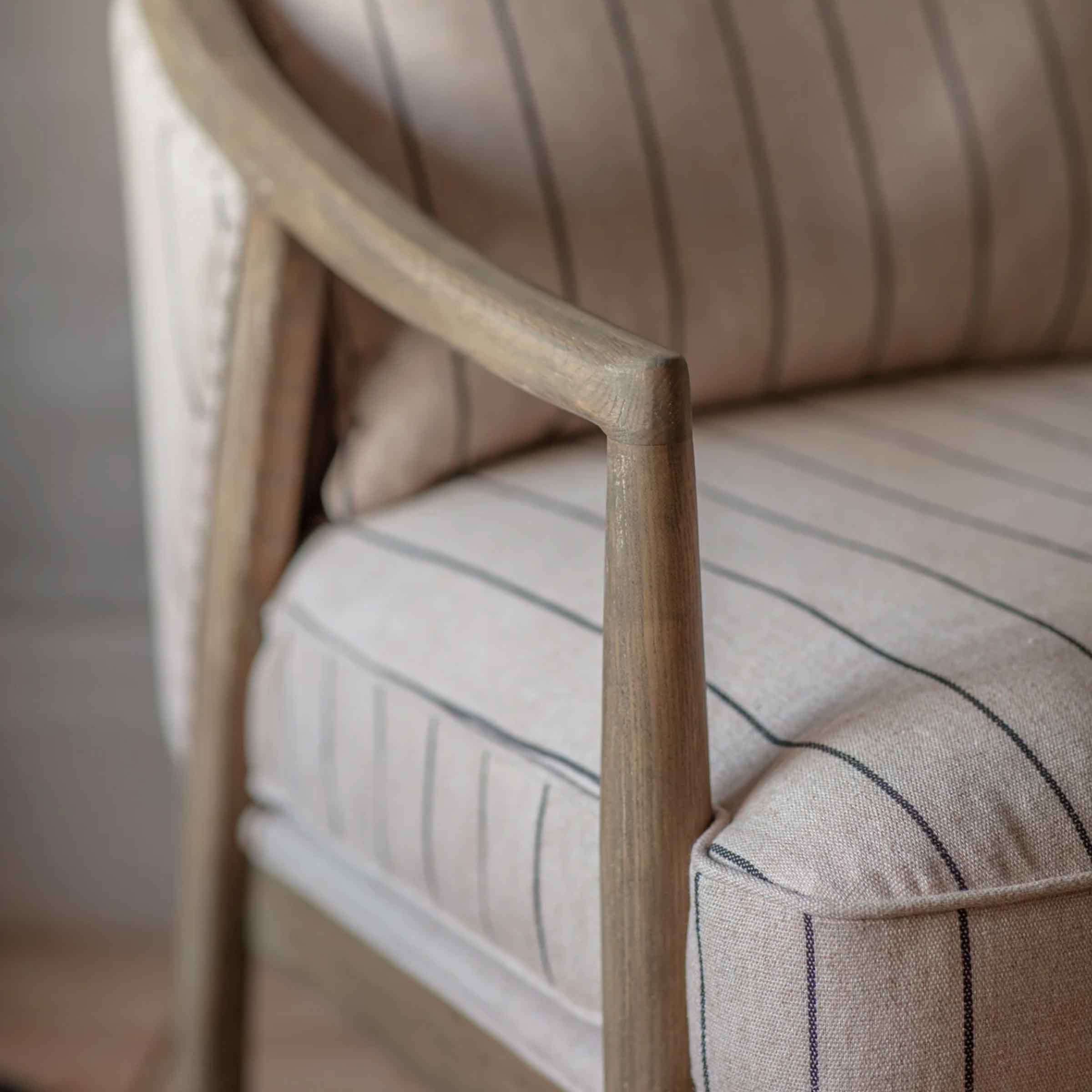 Flores Striped Armchair