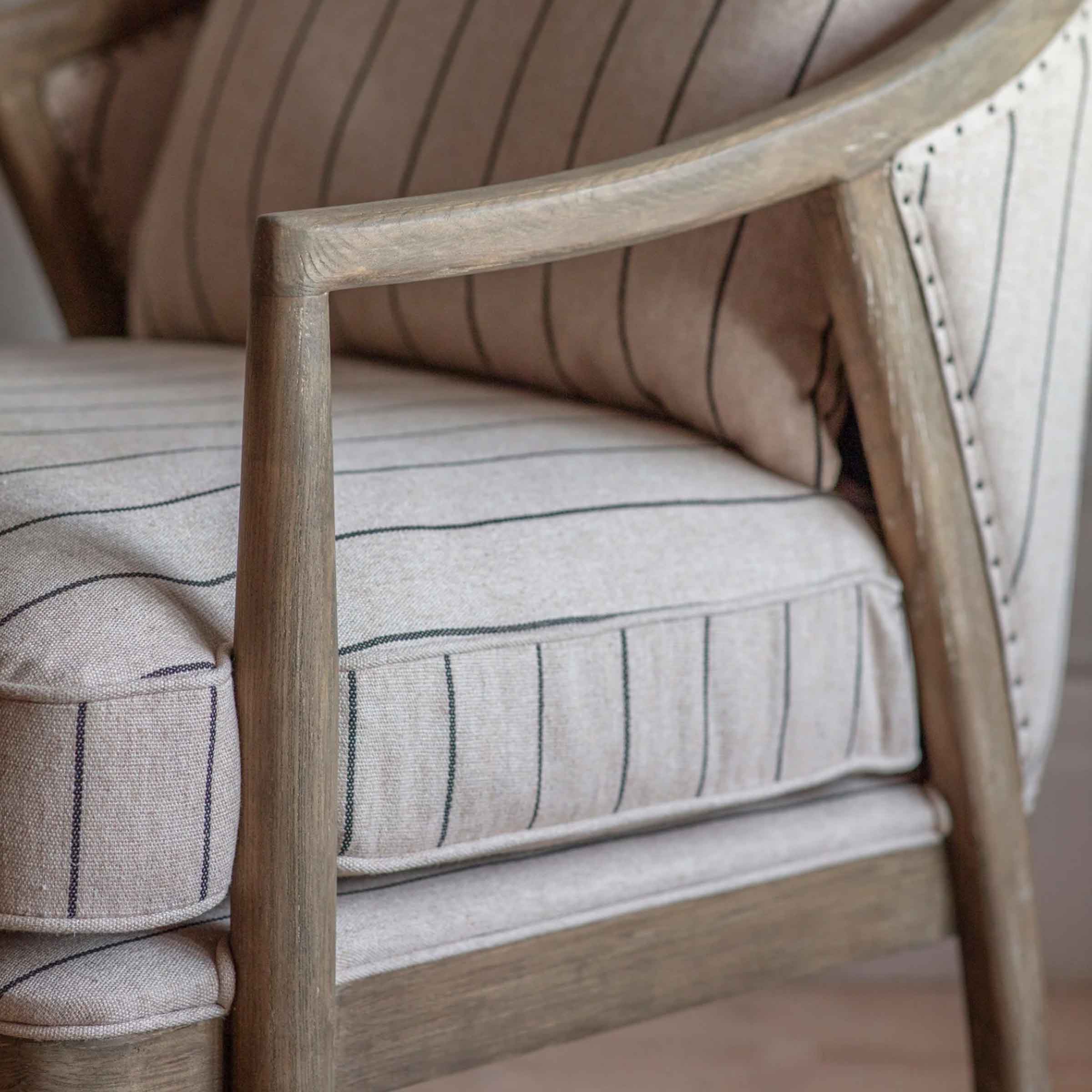 Flores Striped Armchair