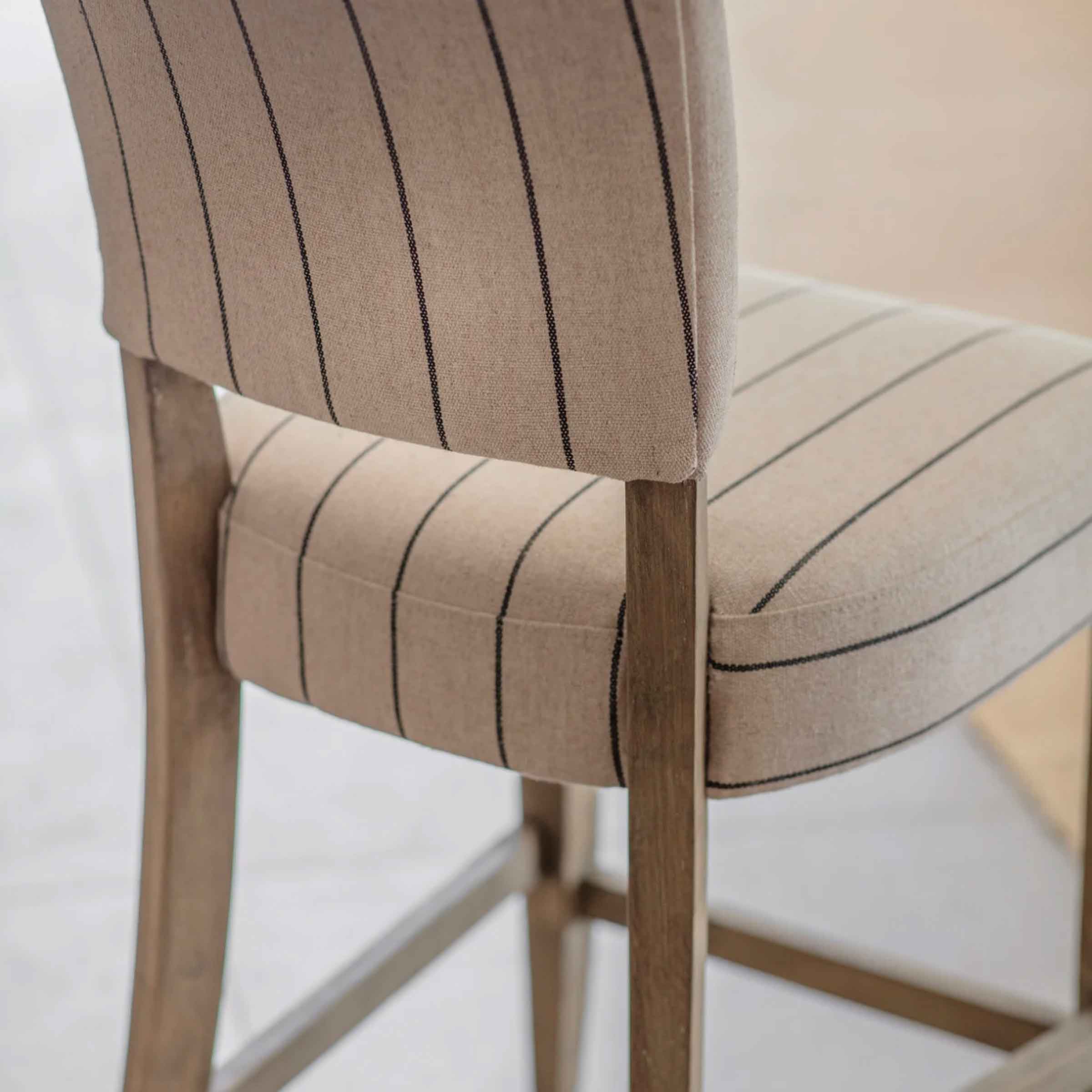 Flores Striped Bar Stool