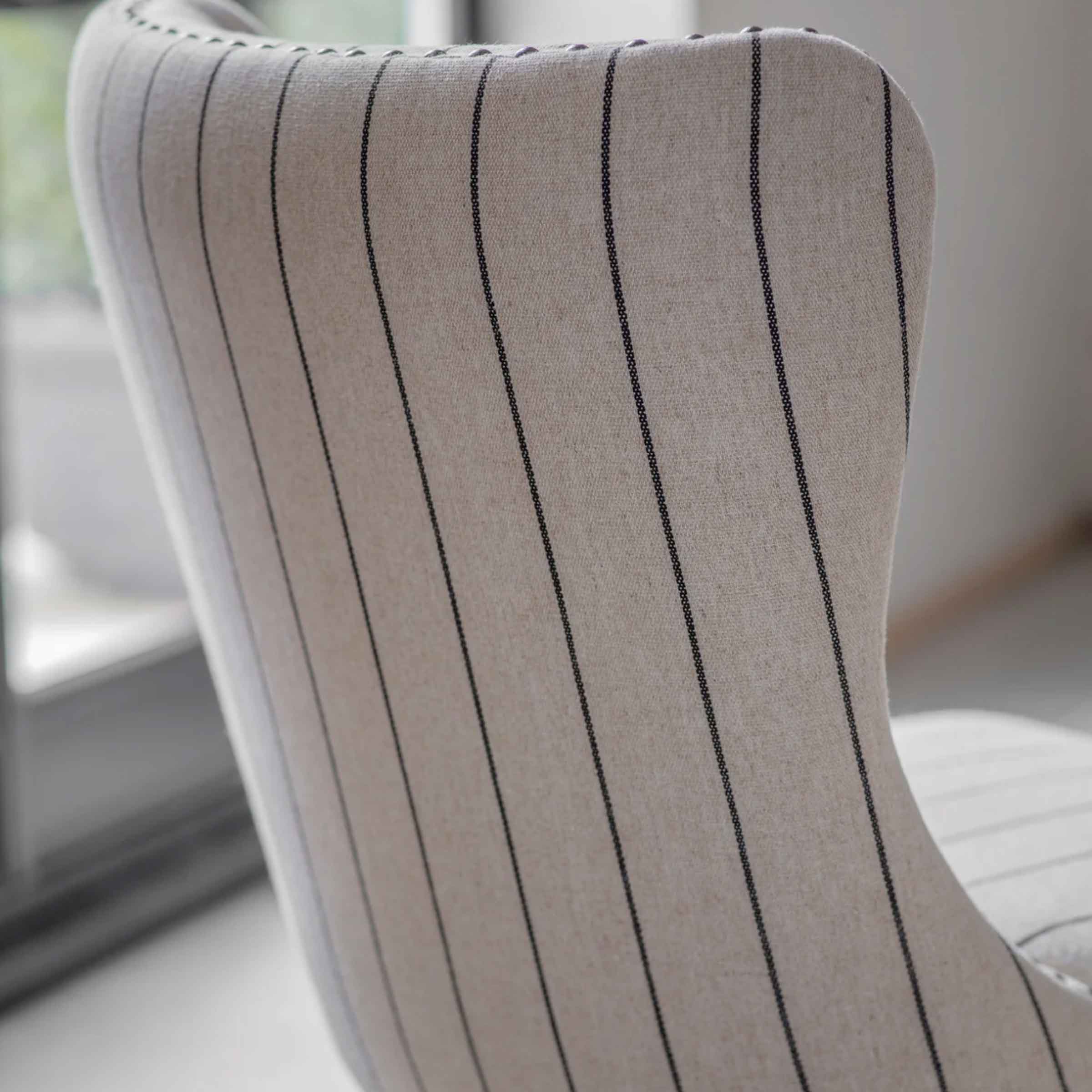 Flores Striped Dining Chair