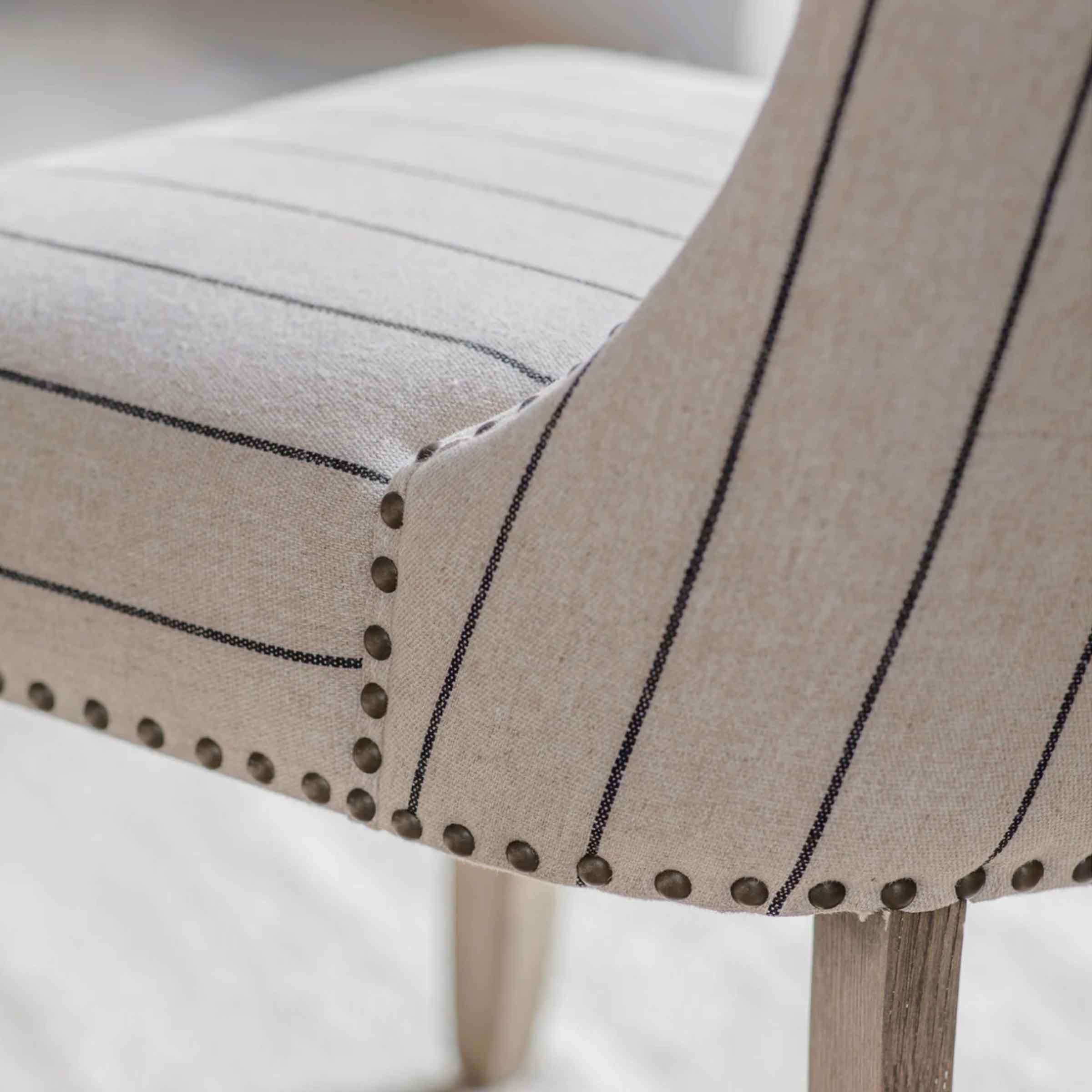 Flores Striped Dining Chair