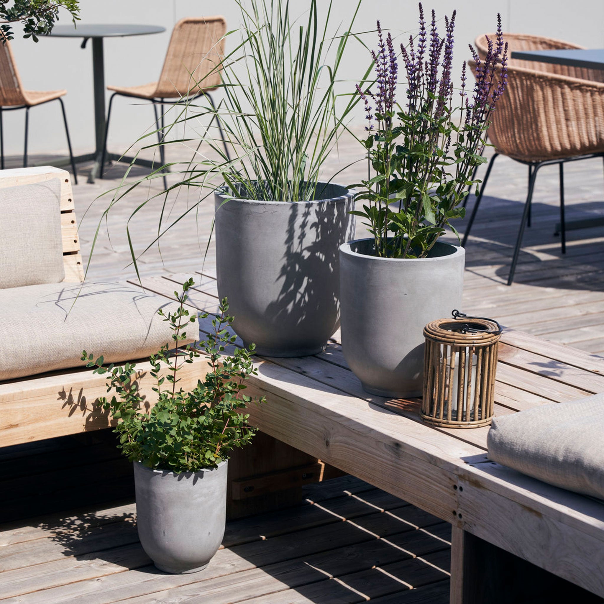 Gard Grey Planter - Set of 3
