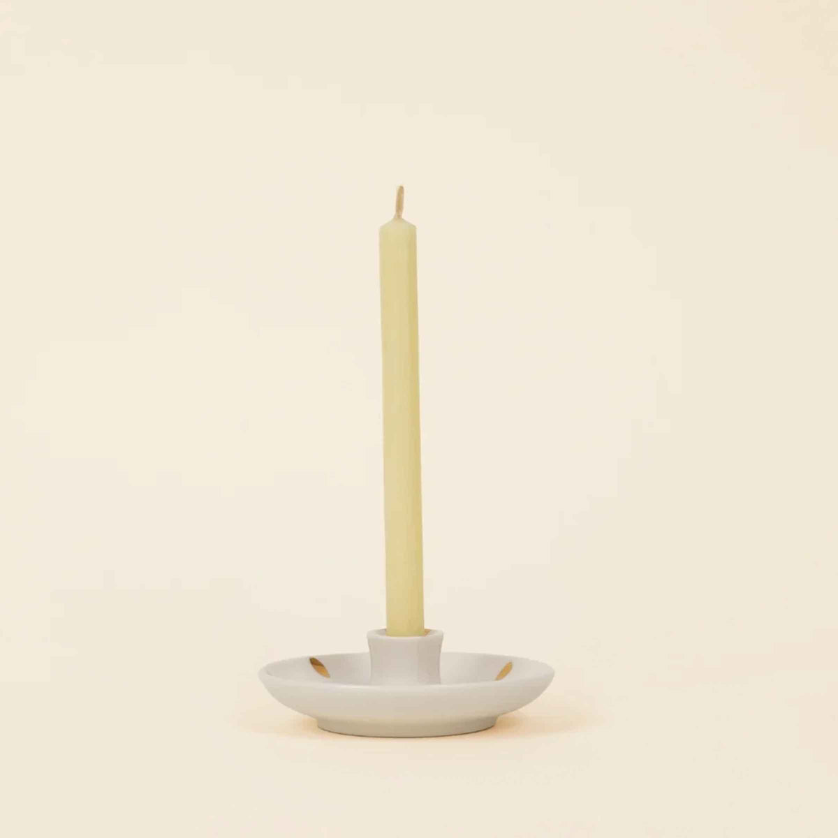Gold Brushmarks Candle Holder
