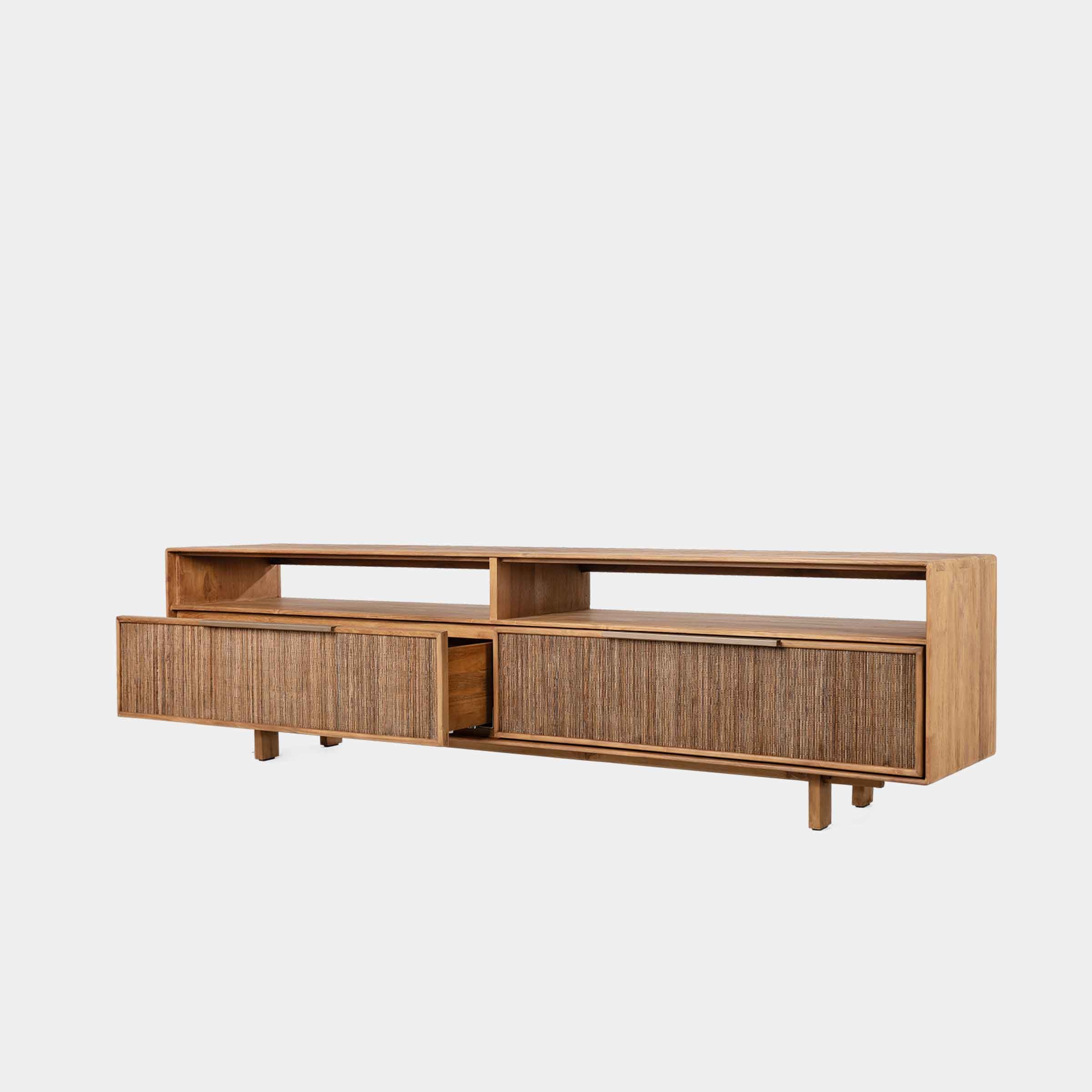 Grace Low Dresser | Open Rack