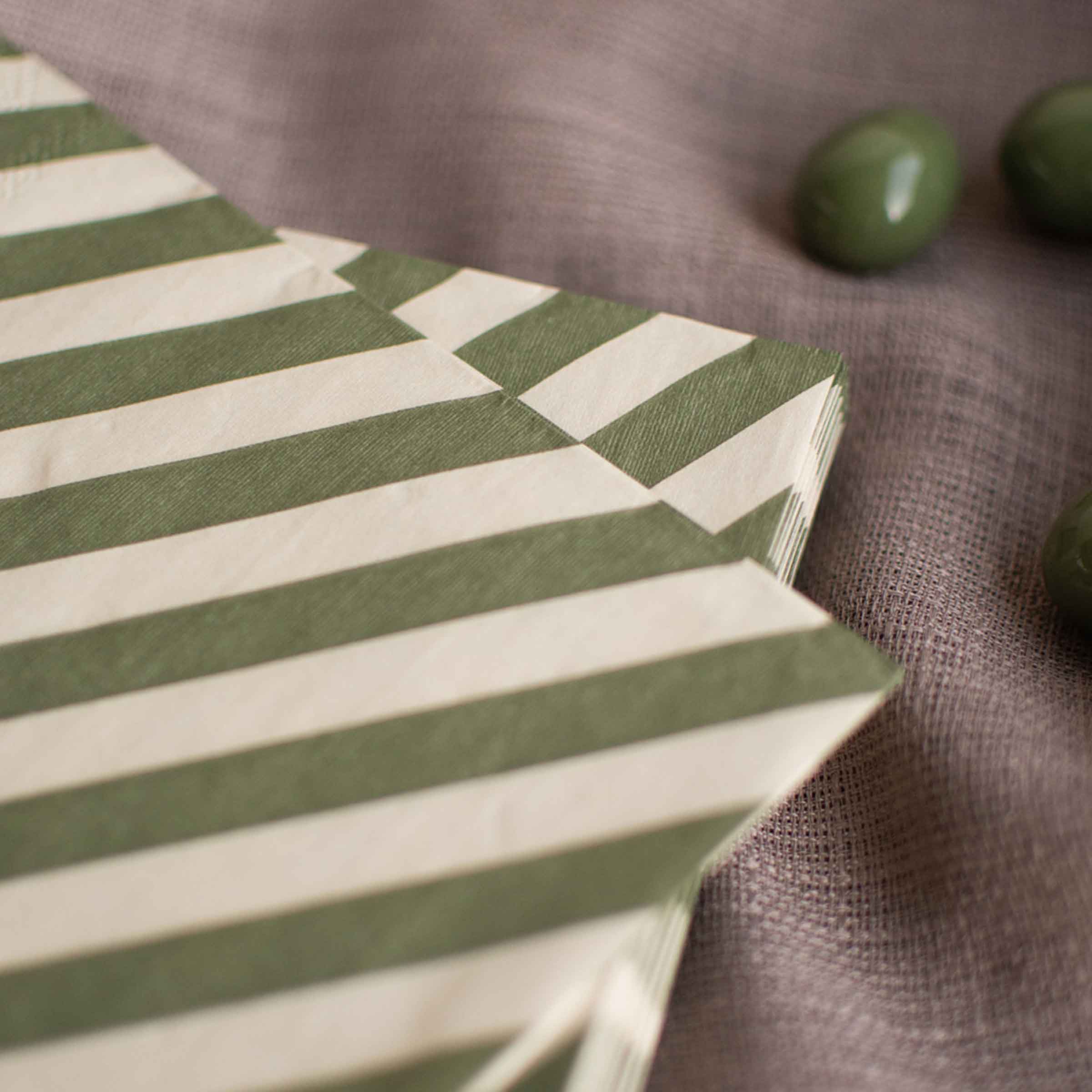 Napkin | Stripe Green