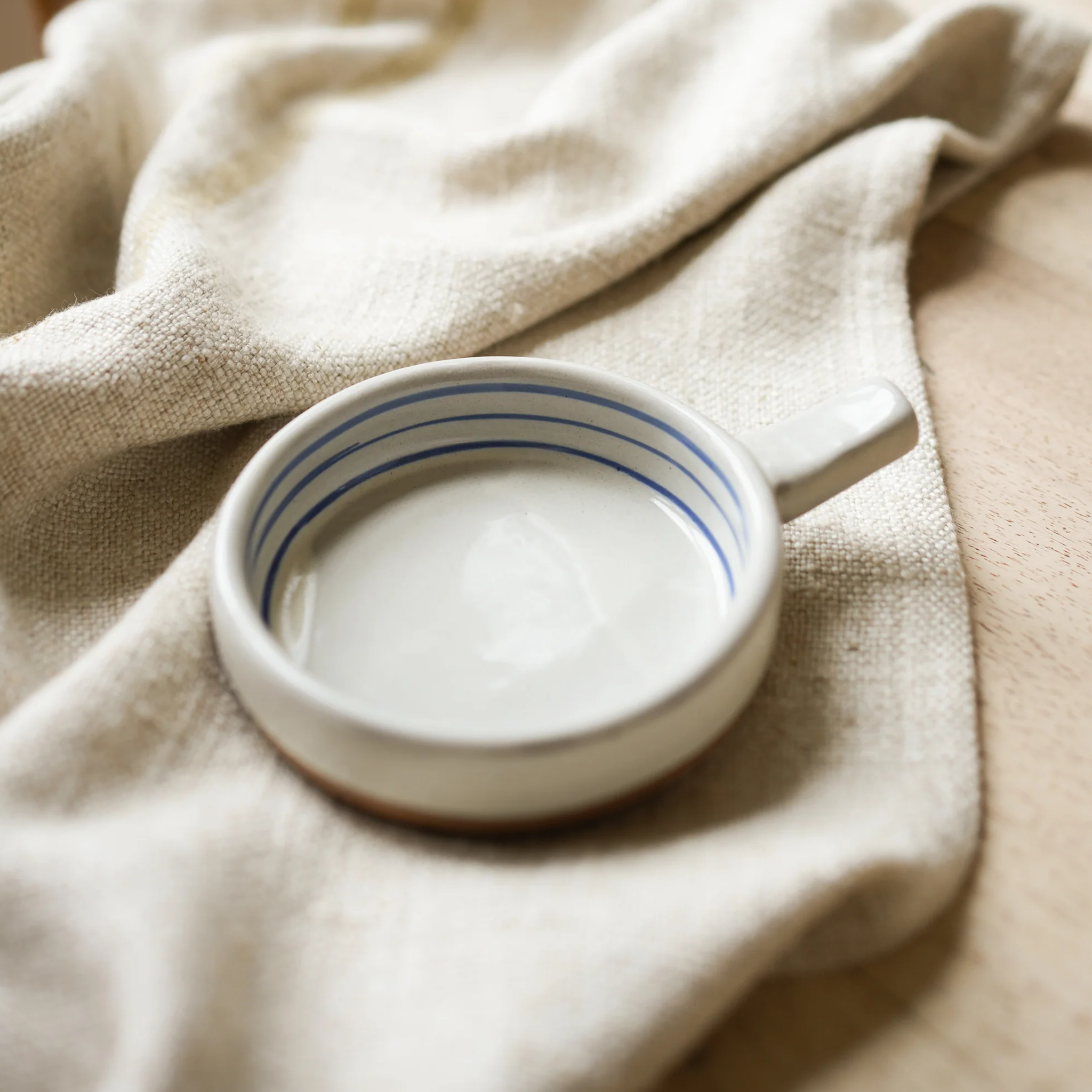 Hand Painted Breton Stripe Olive Dish | Ink