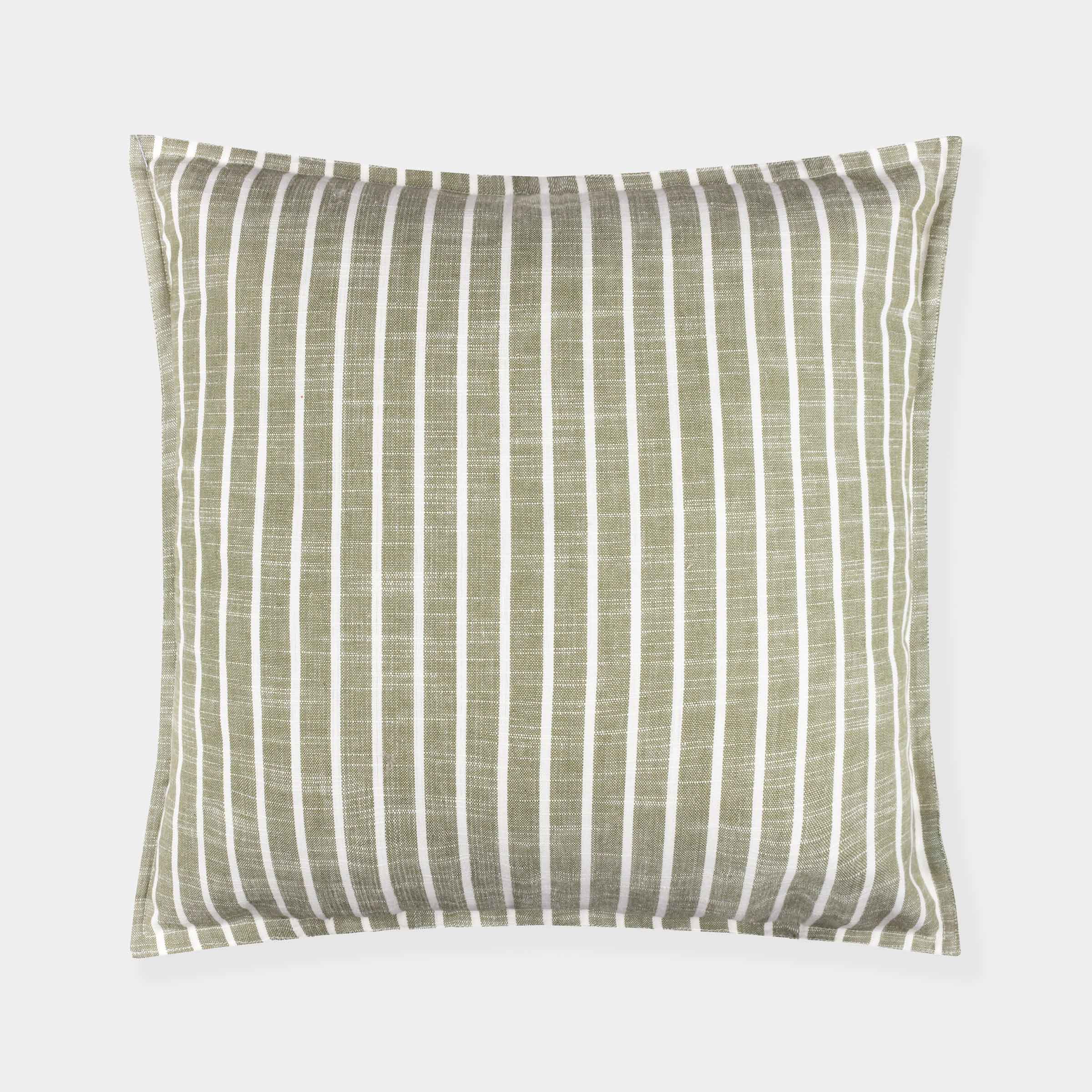 Hessle Stripe Outdoor Cushion I Eucalyptus