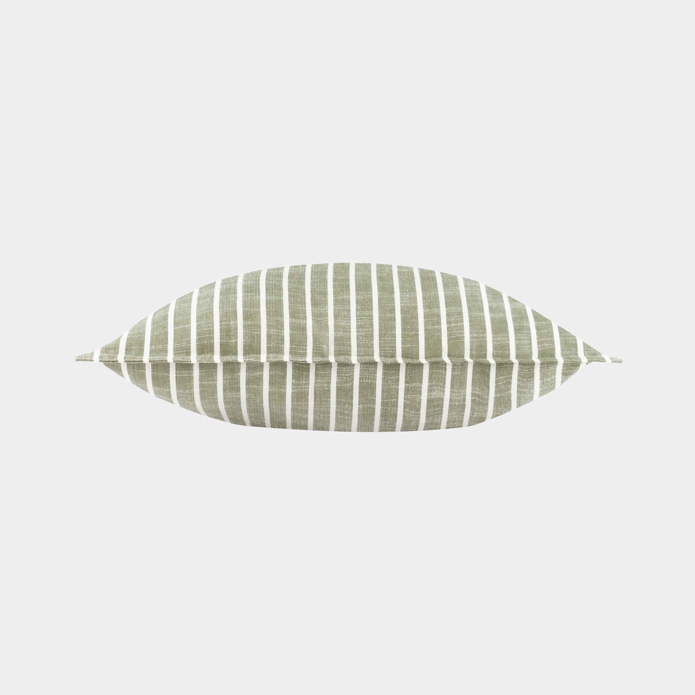 Hessle Stripe Outdoor Cushion I Eucalyptus