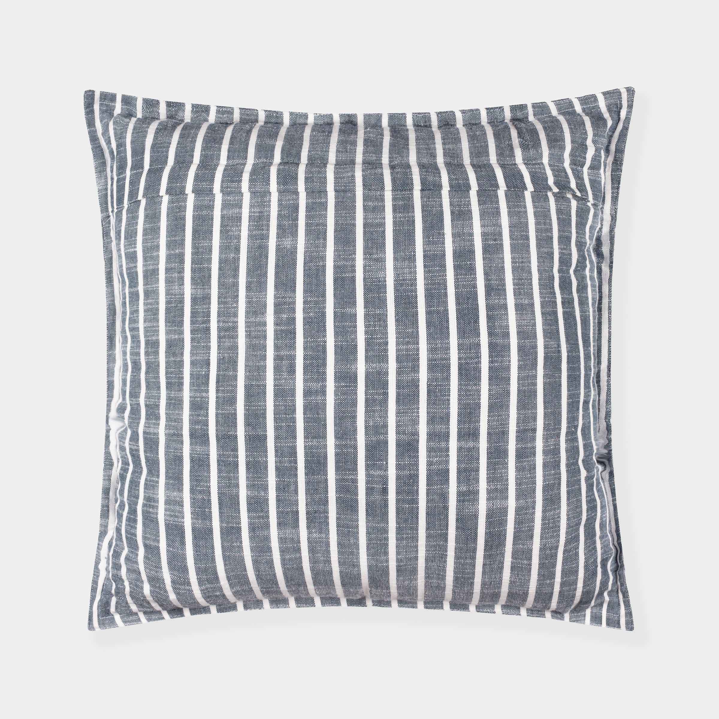 Hessle Stripe Outdoor Cushion I Navy
