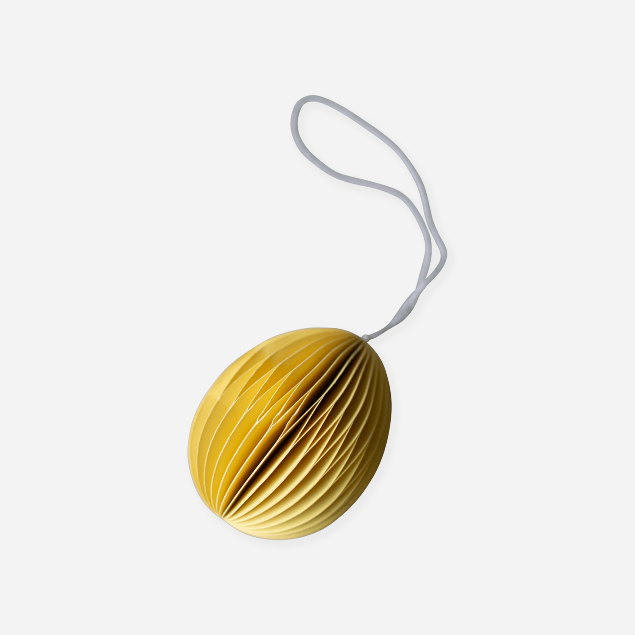 Honeycomb Paper Egg Decoration | Yellow