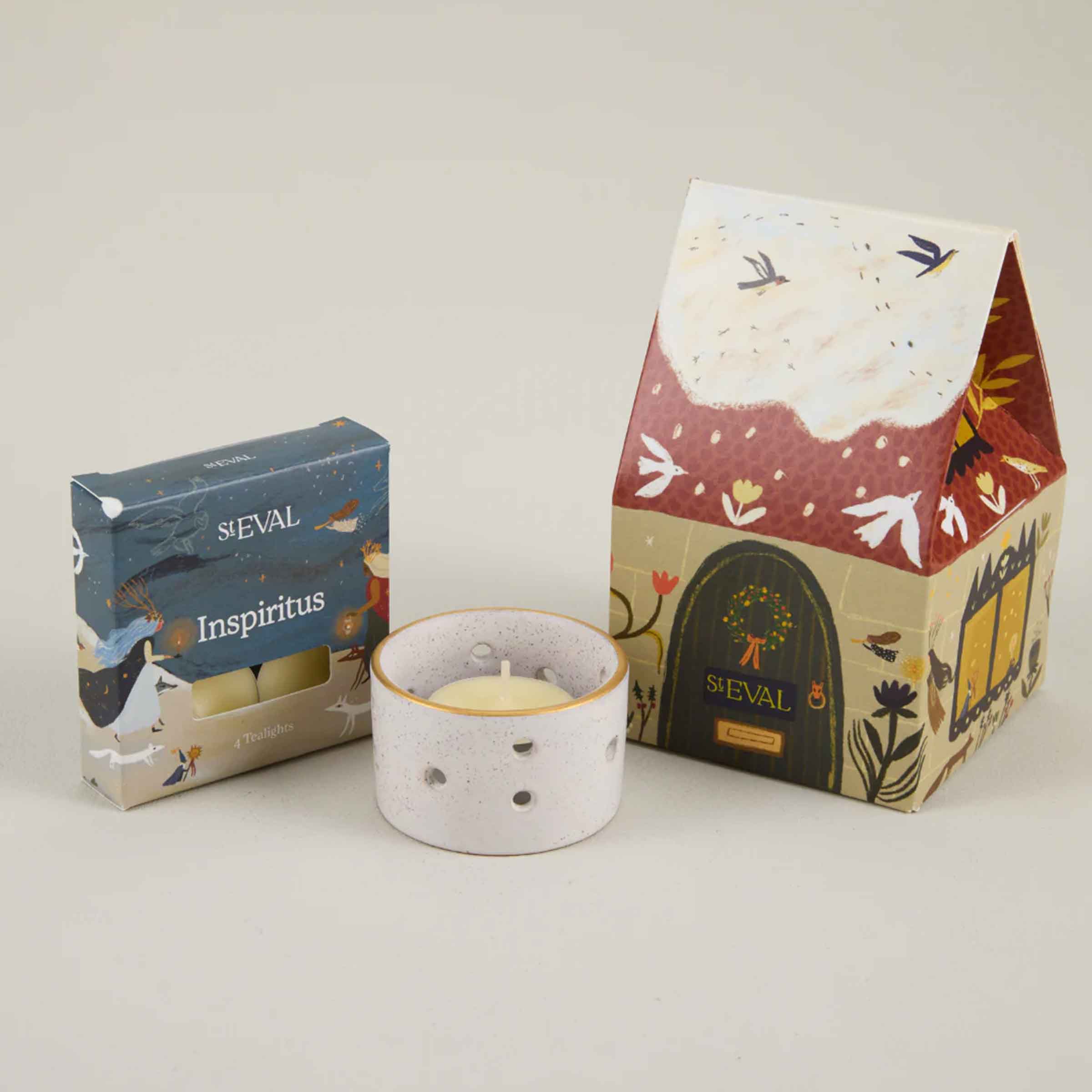 Inspiritus Christmas Cottage Tealight Set