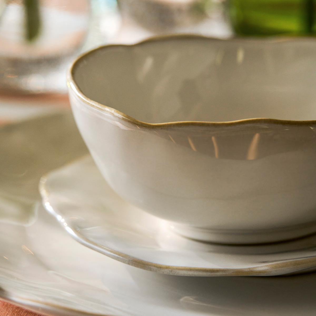 Ithaca Ceramic Bowl - White