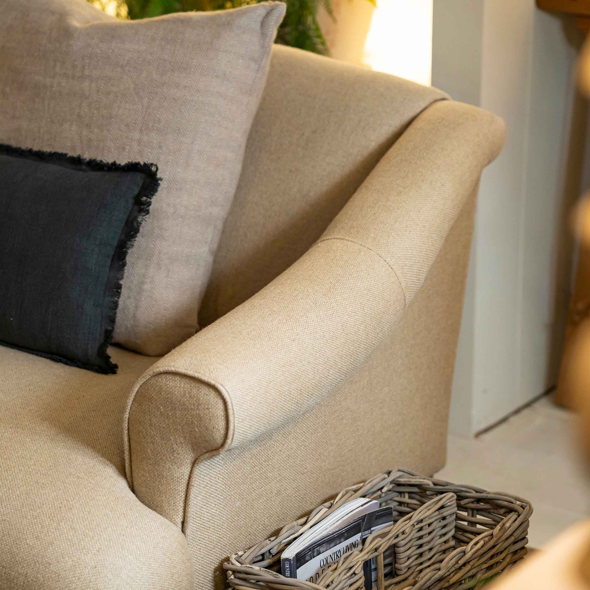 Oxey Midi Sofa | Mountain Linen Flax (F5)