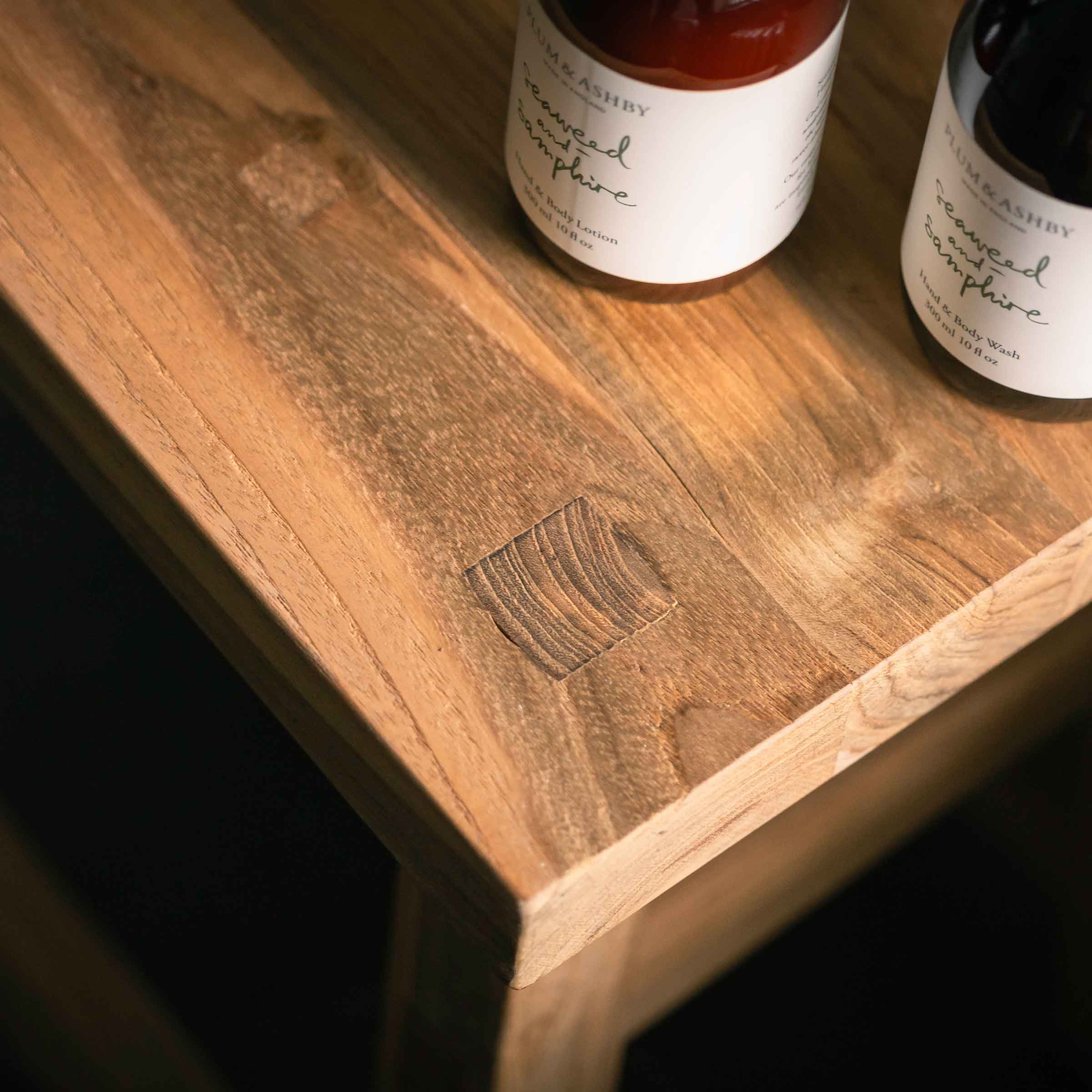 KAY Reclaimed Teak Stool | H45