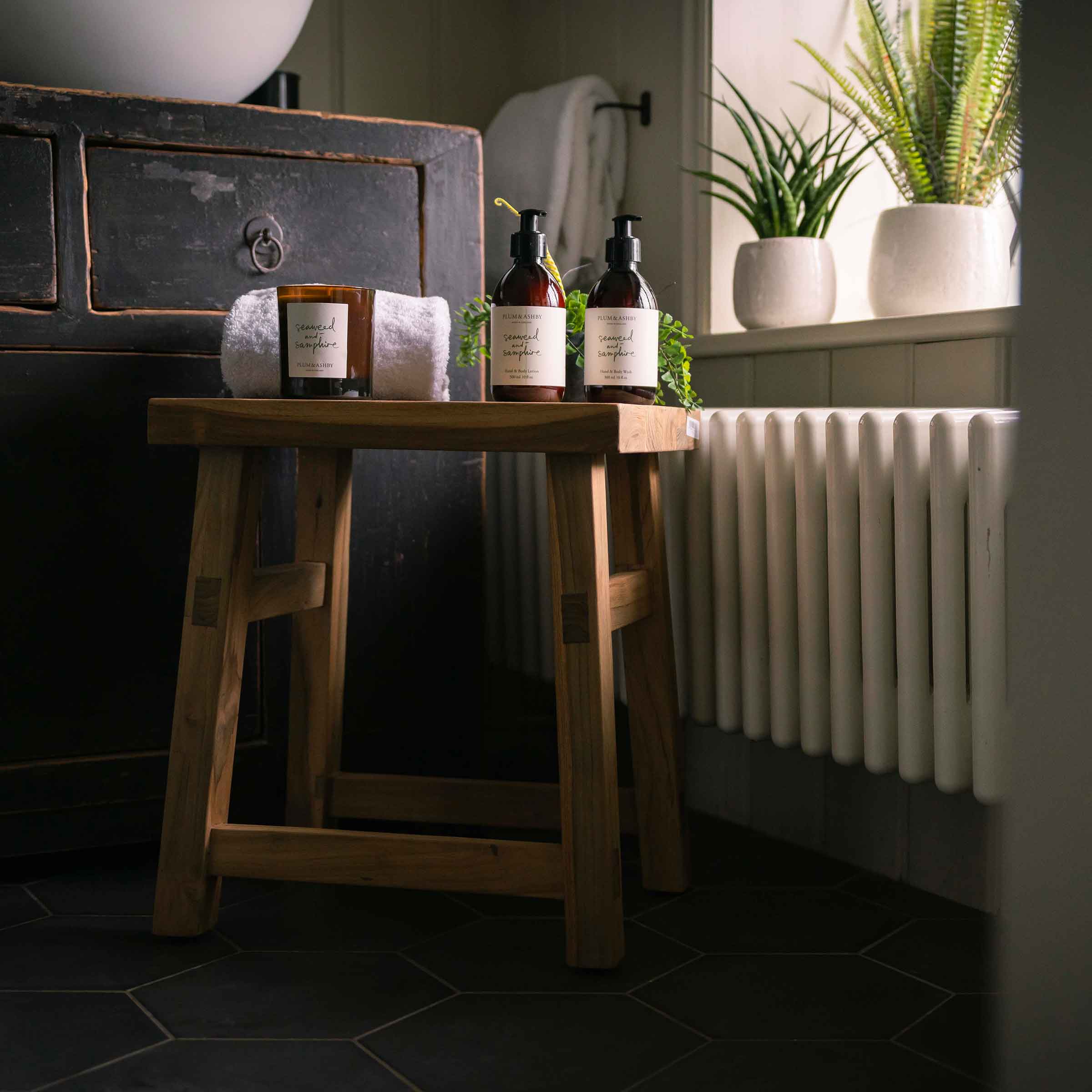 KAY Reclaimed Teak Stool | H45