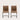 Kuta Dining Chairs (Pair) - Brown