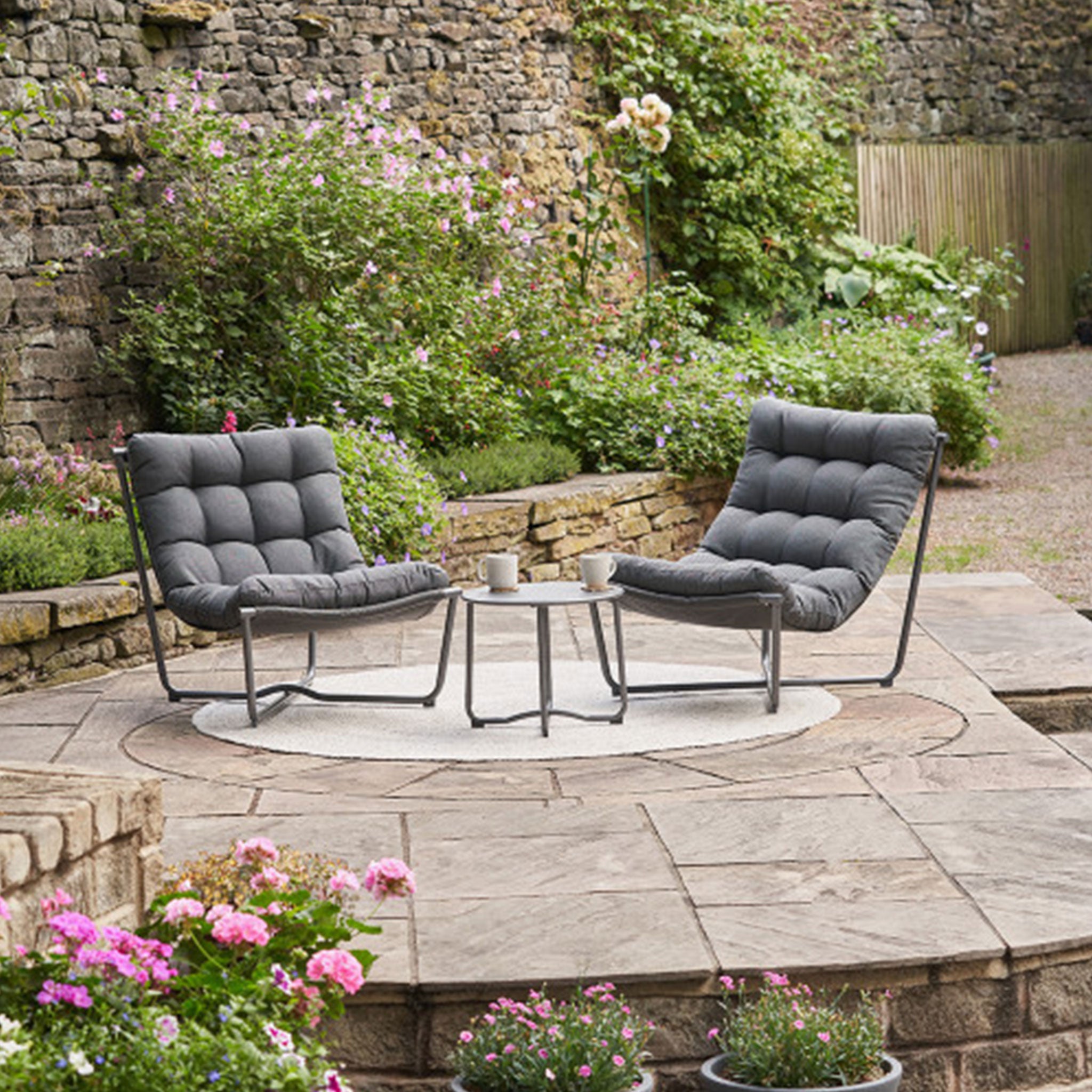 Kuta Outdoor Lounging Set I Anthracite