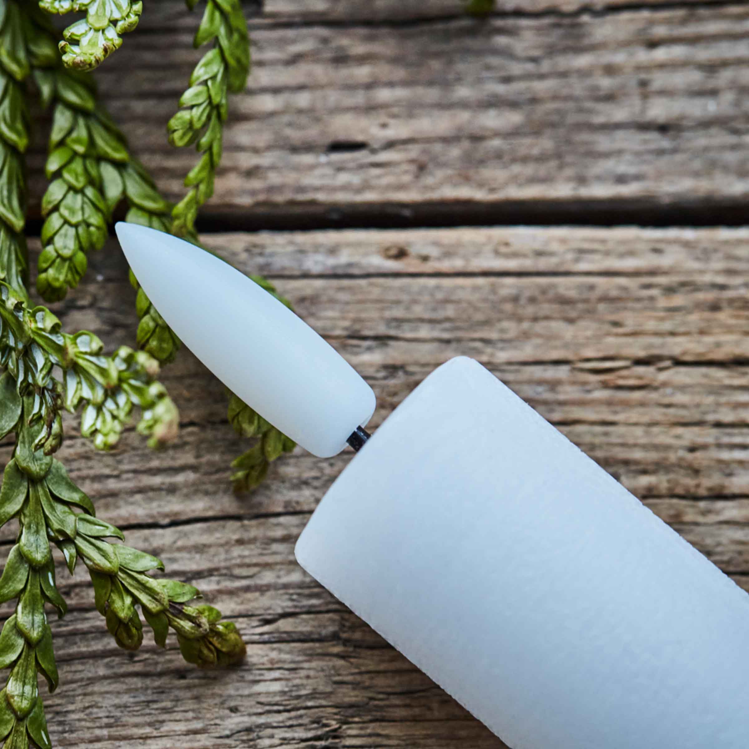 LED White Candles Tall | Set of 2