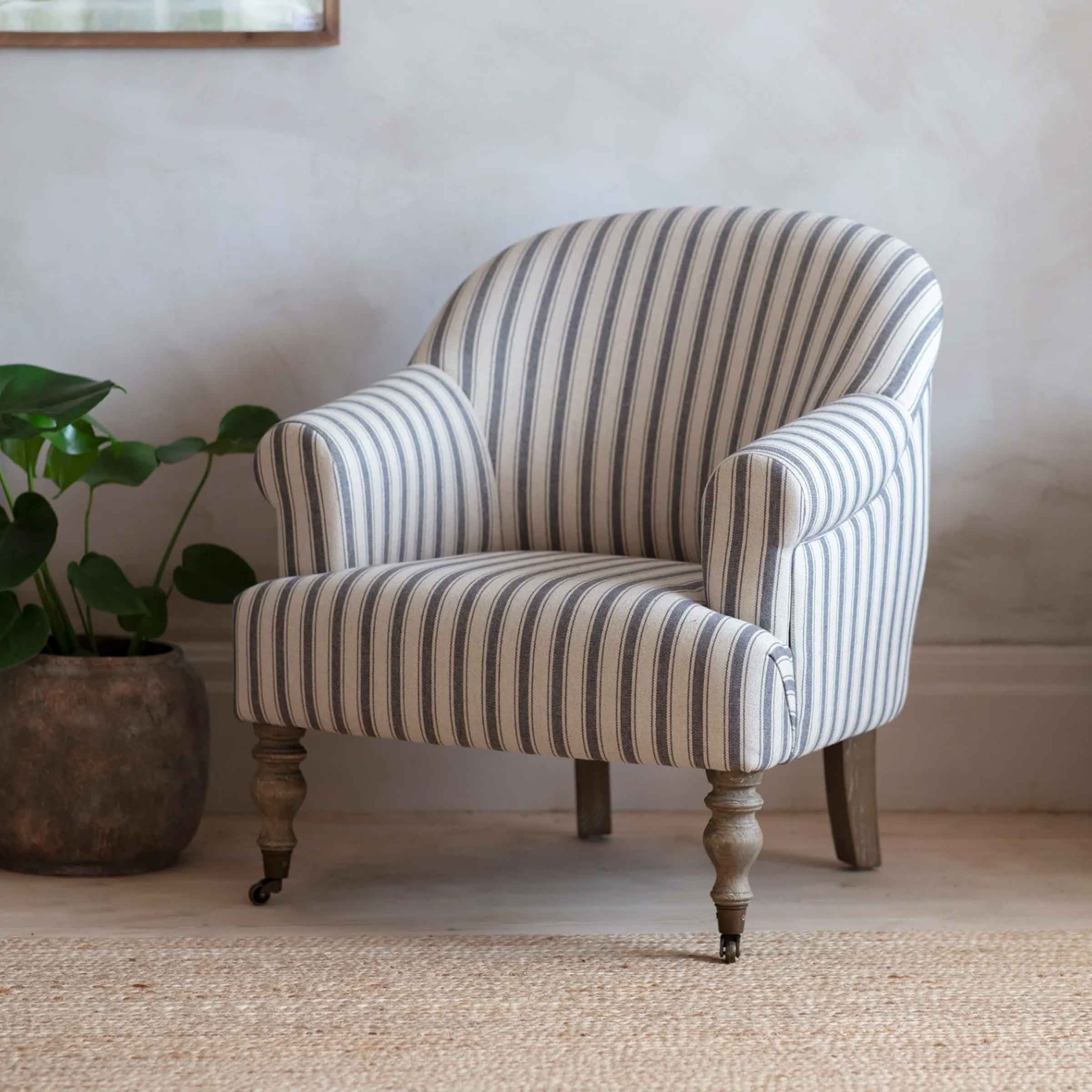 Lape Striped Occasional Chair