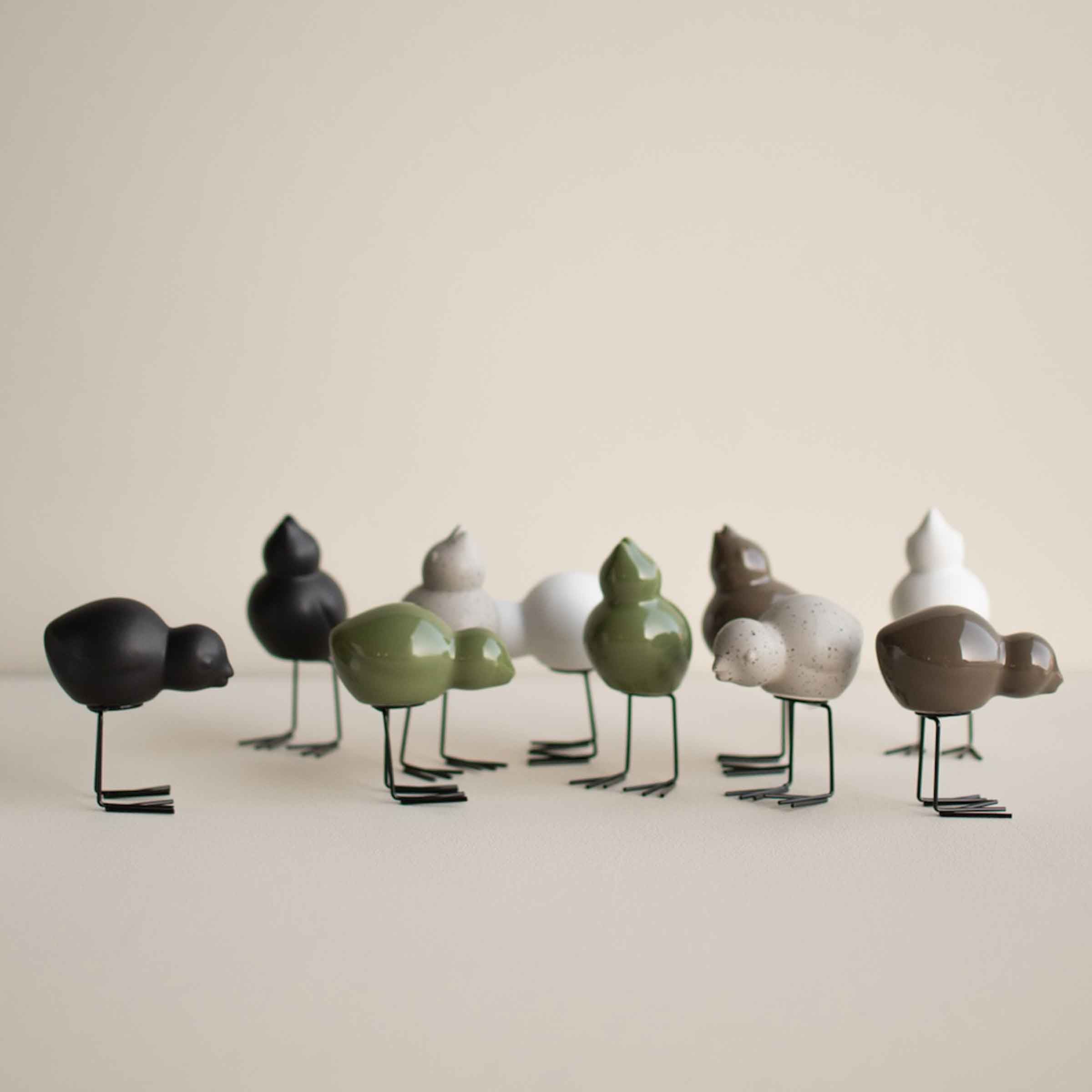 Little Bird | Shiny Green | Set of 2