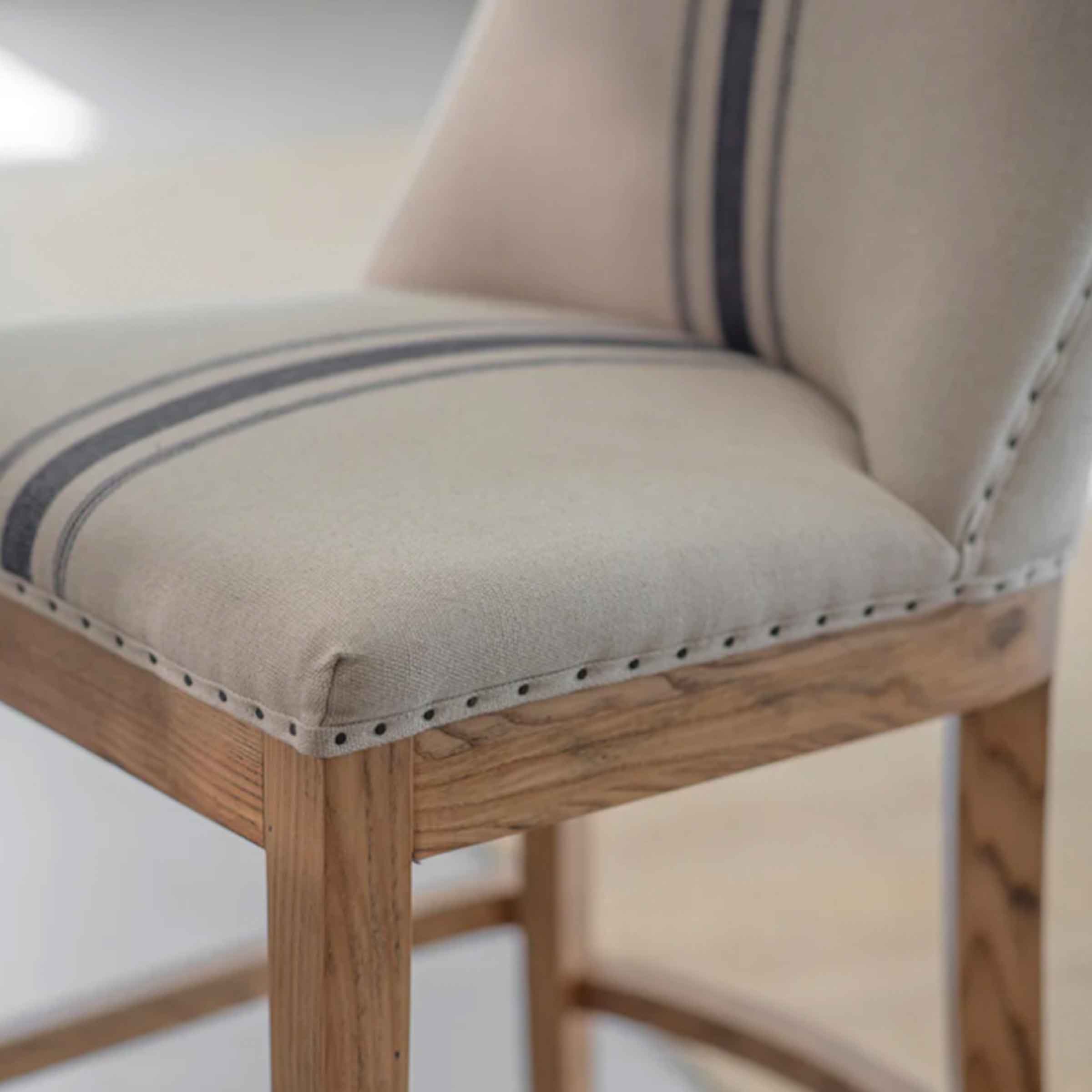 Lovina Blue Stripe Bar Stool