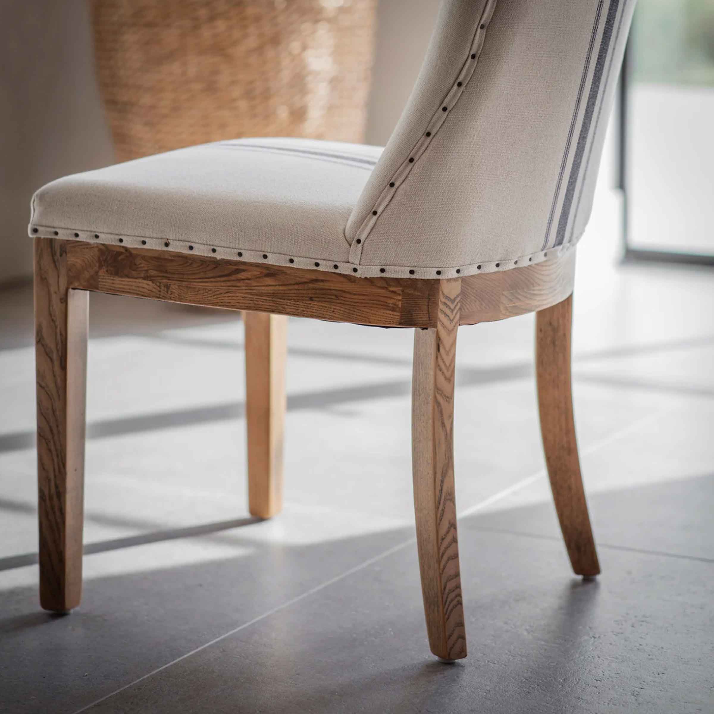 Lovina Blue Stripe Dining Chair