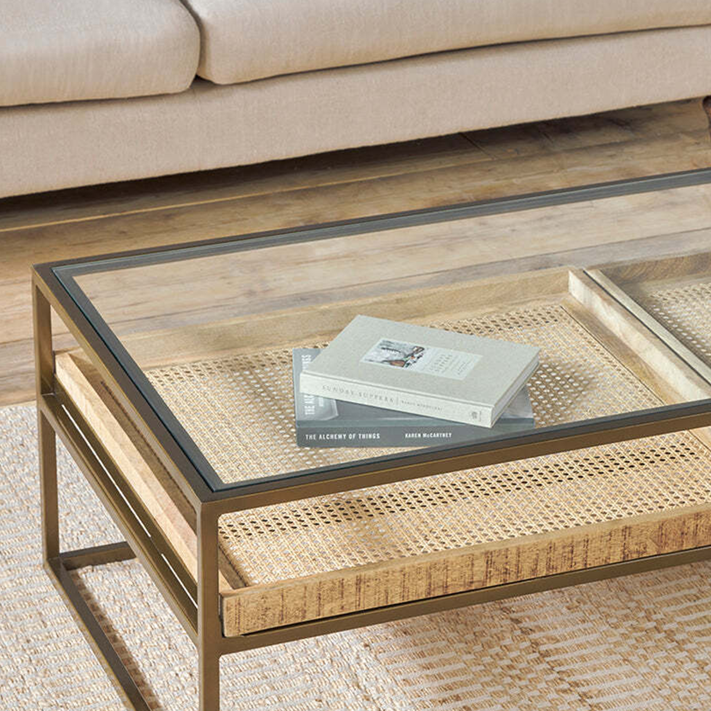 Anyar Iron & Mango Wood Display Coffee Table