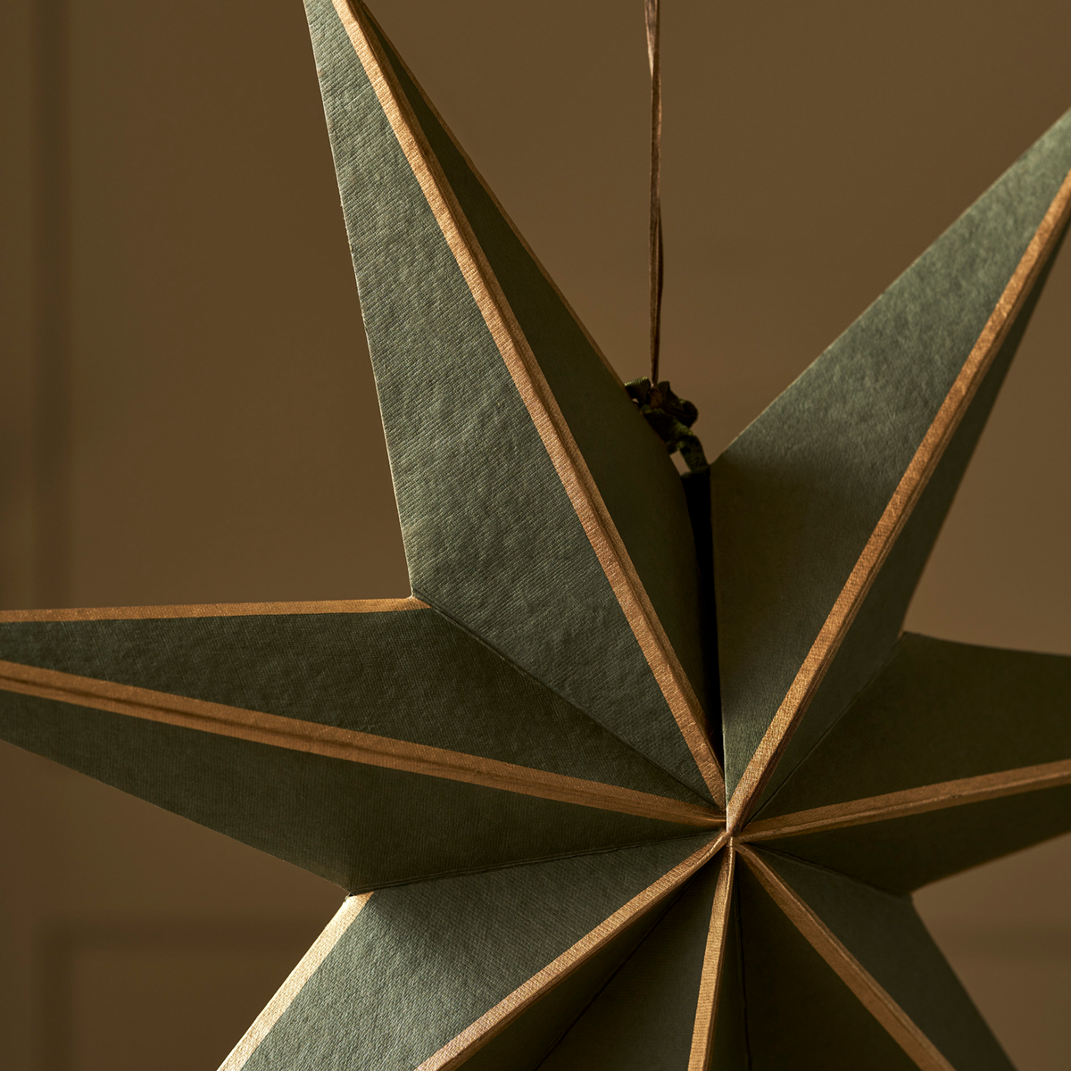 Maddox Christmas Star - Moss & Gold