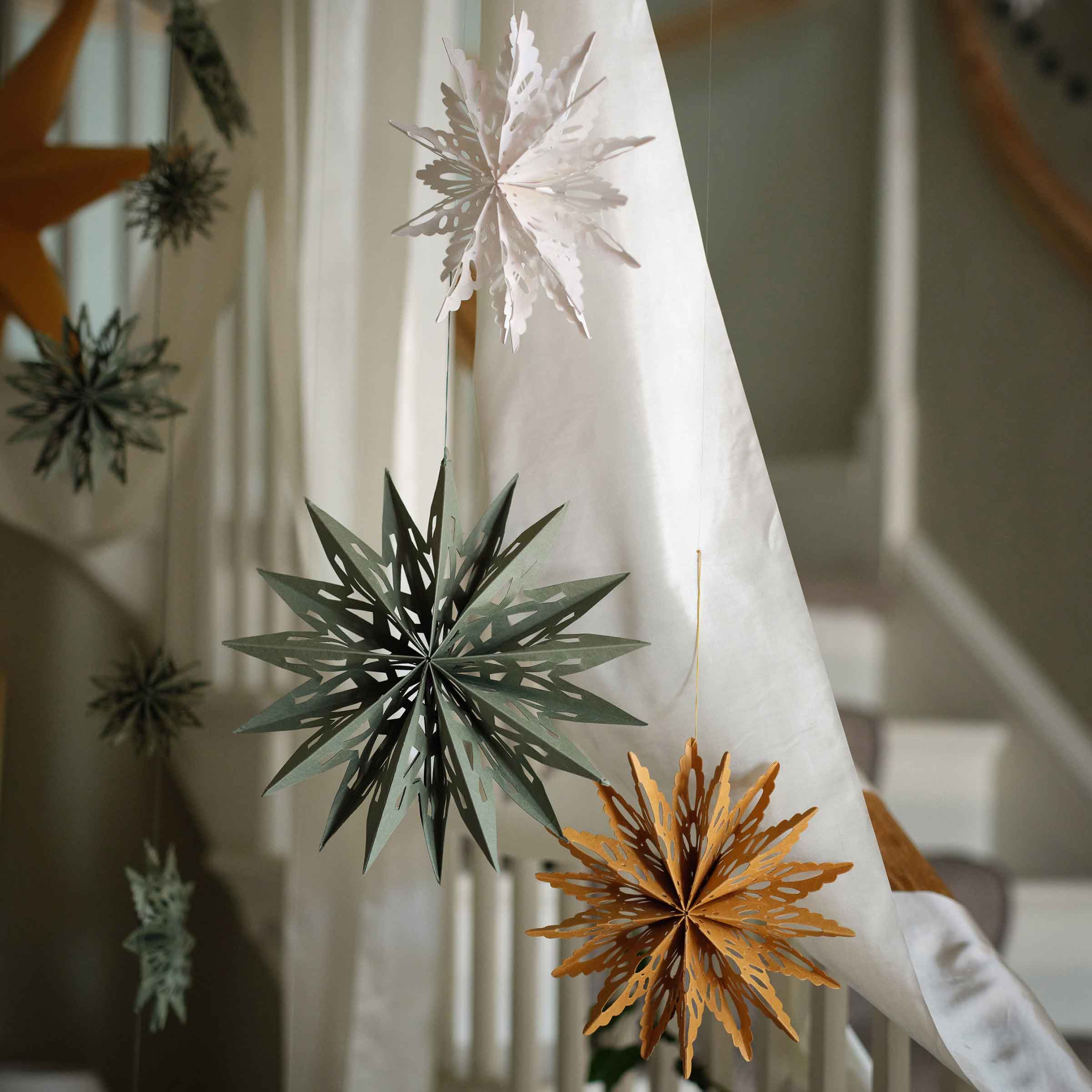 Maddox Cutout Christmas Star – Rosemary Green Paper Decoration
