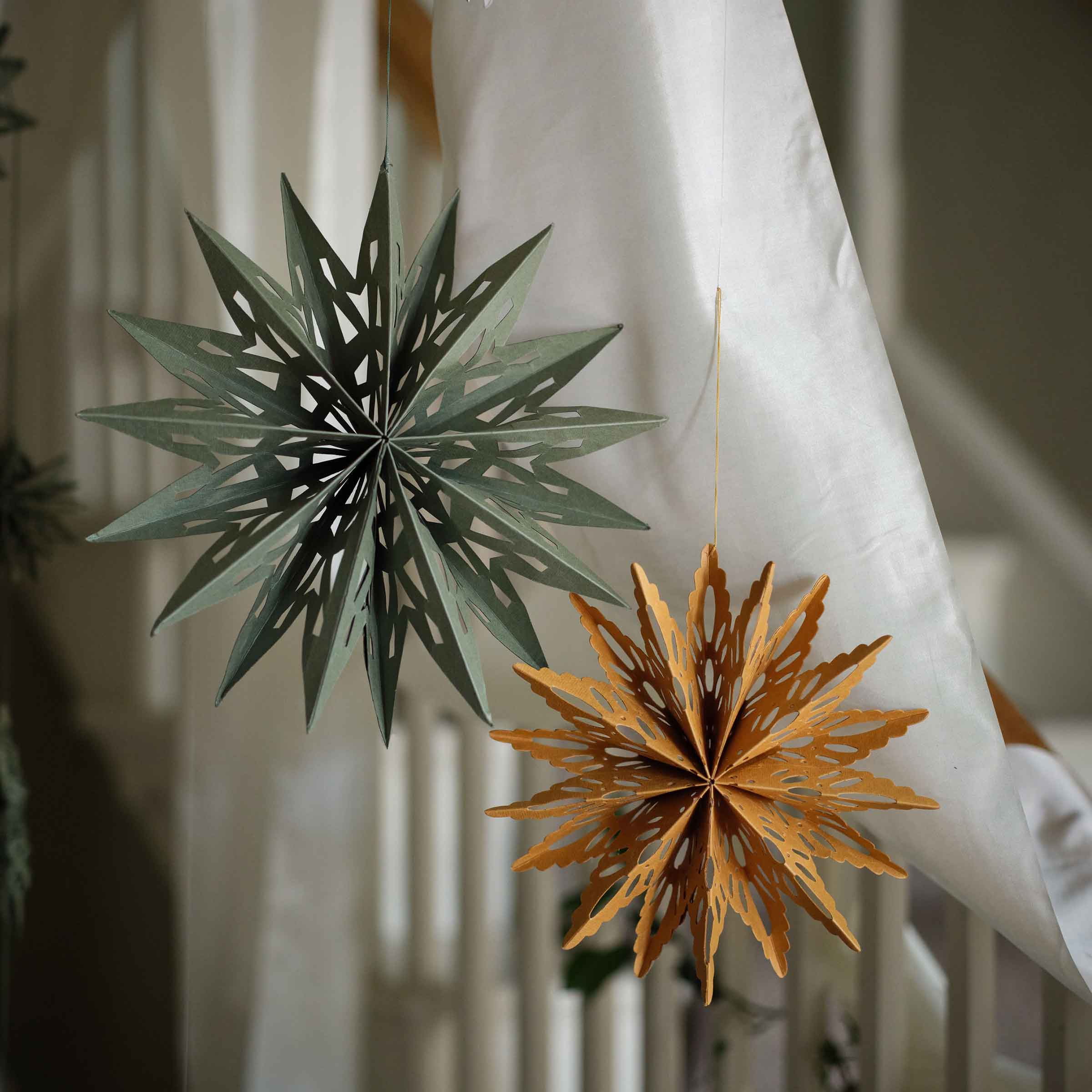 Maddox Cutout Christmas Star – Rosemary Green Paper Decoration