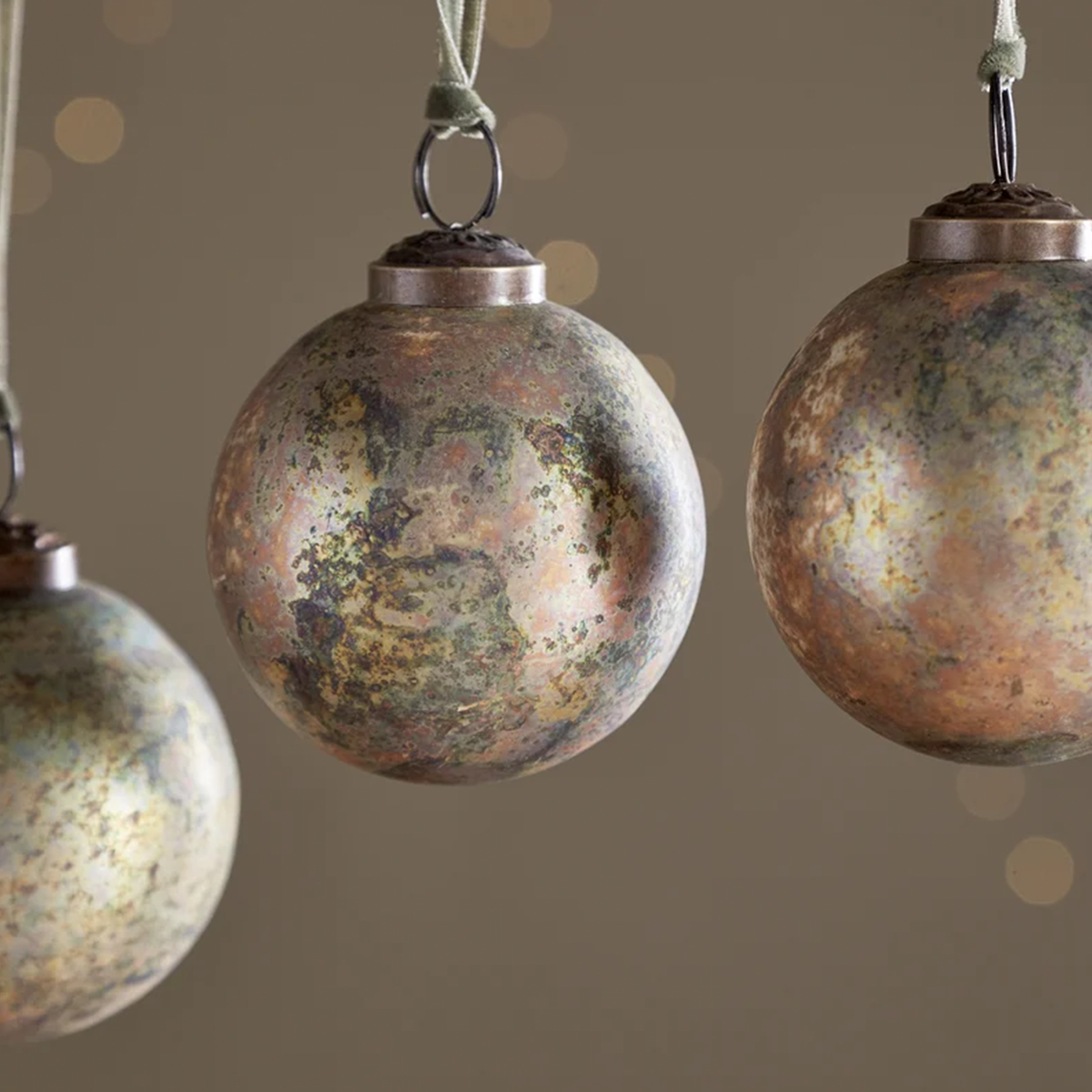 Mavu Baubles - Rustic Bronze & Green | Single