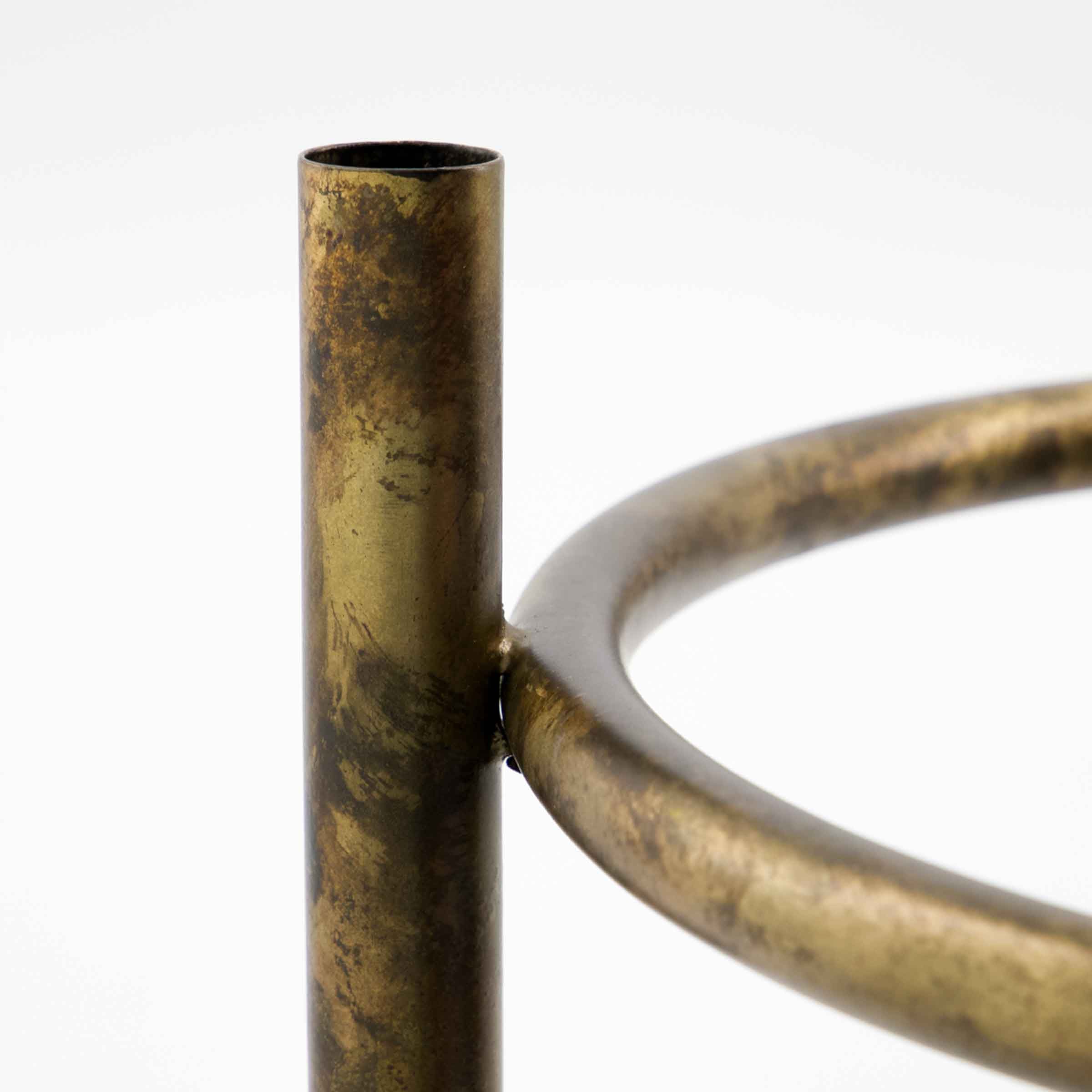 Maxi Advent Antique Brass Candle Holder