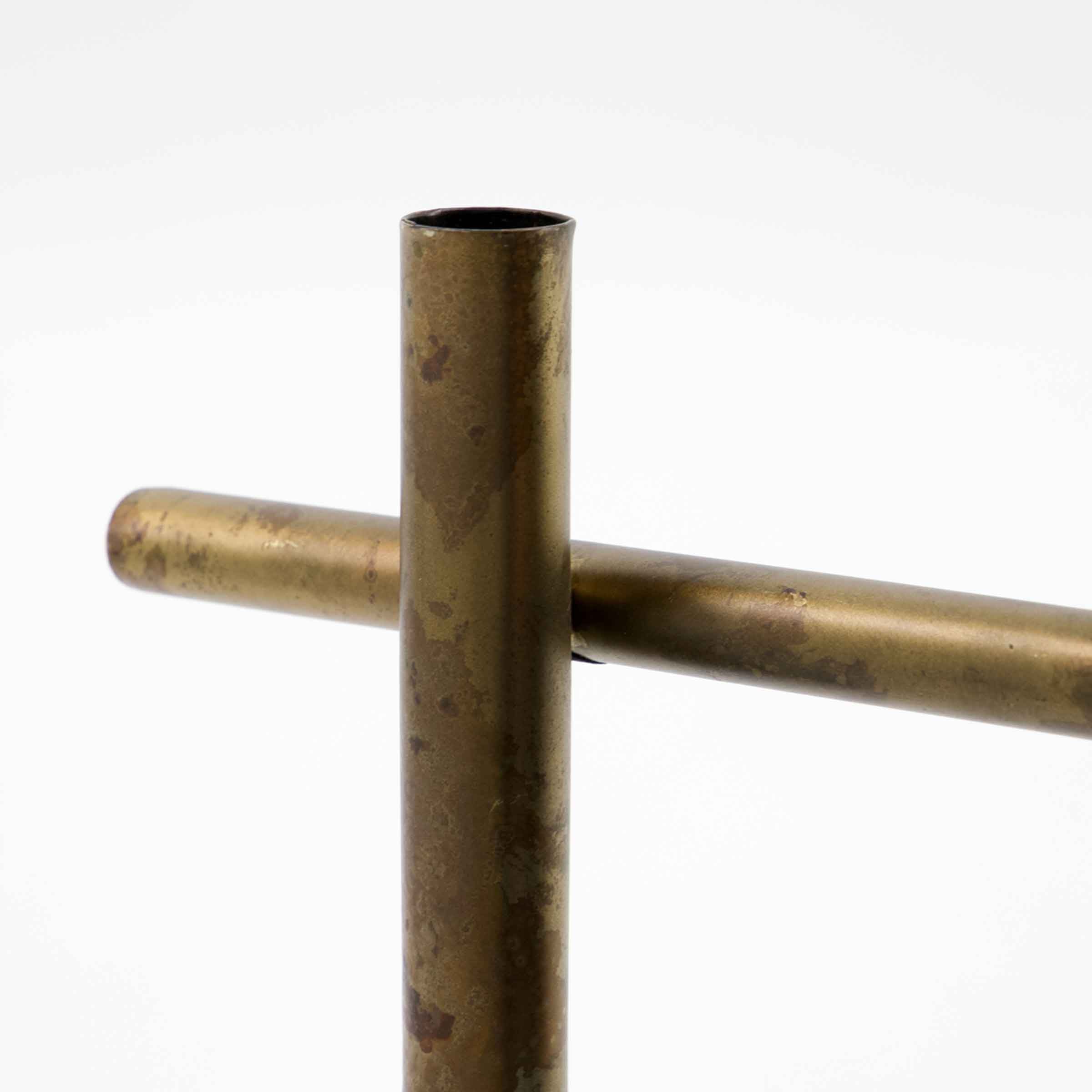 Maxi Antique Brass Candle Holder