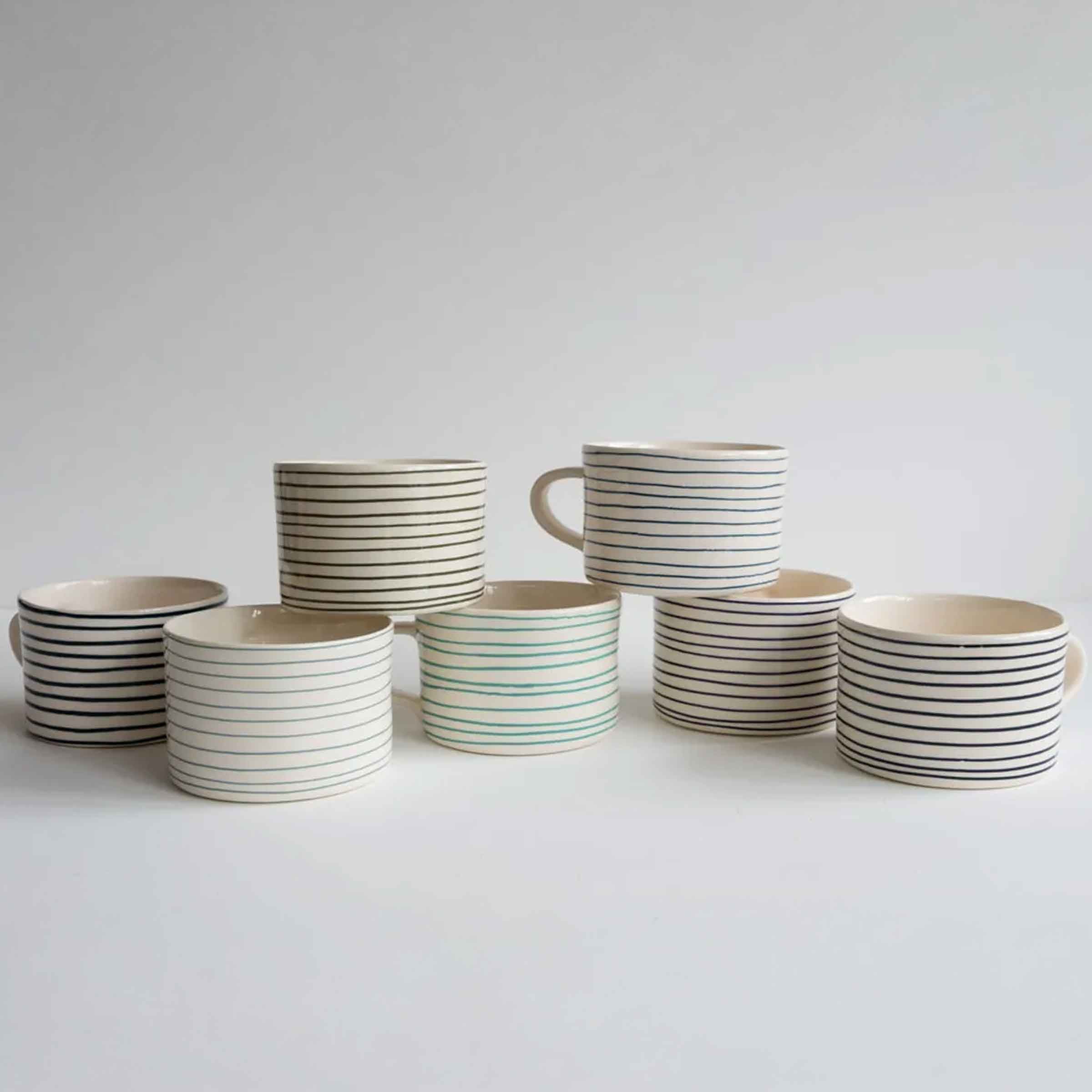 Musango Mug Horizontal Stripe | Graphite
