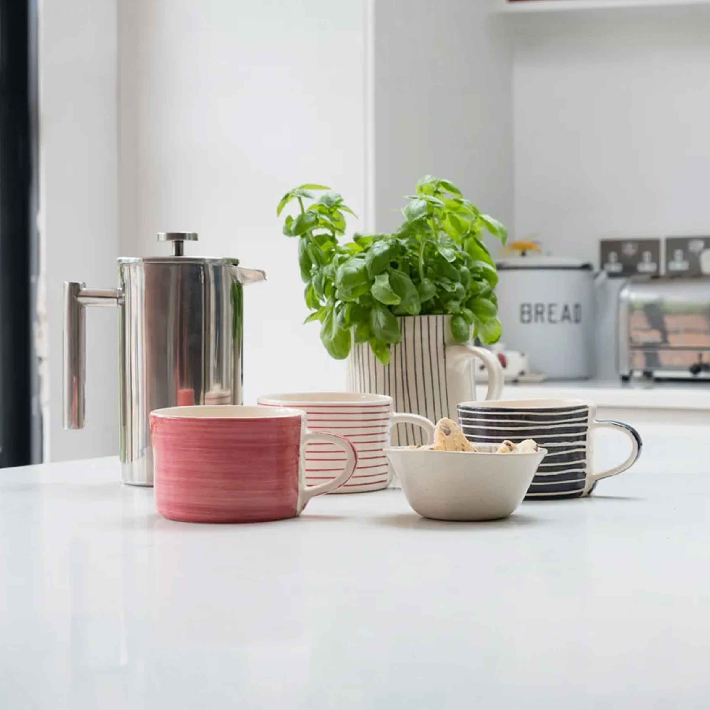 Musango Mug Horizontal Stripe | Graphite