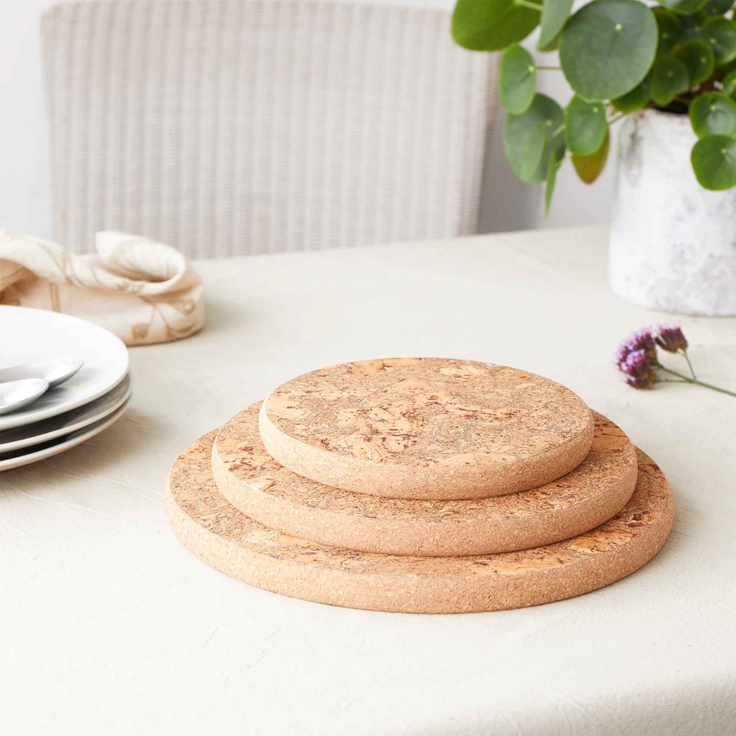 Natural Cork Trivet | Small